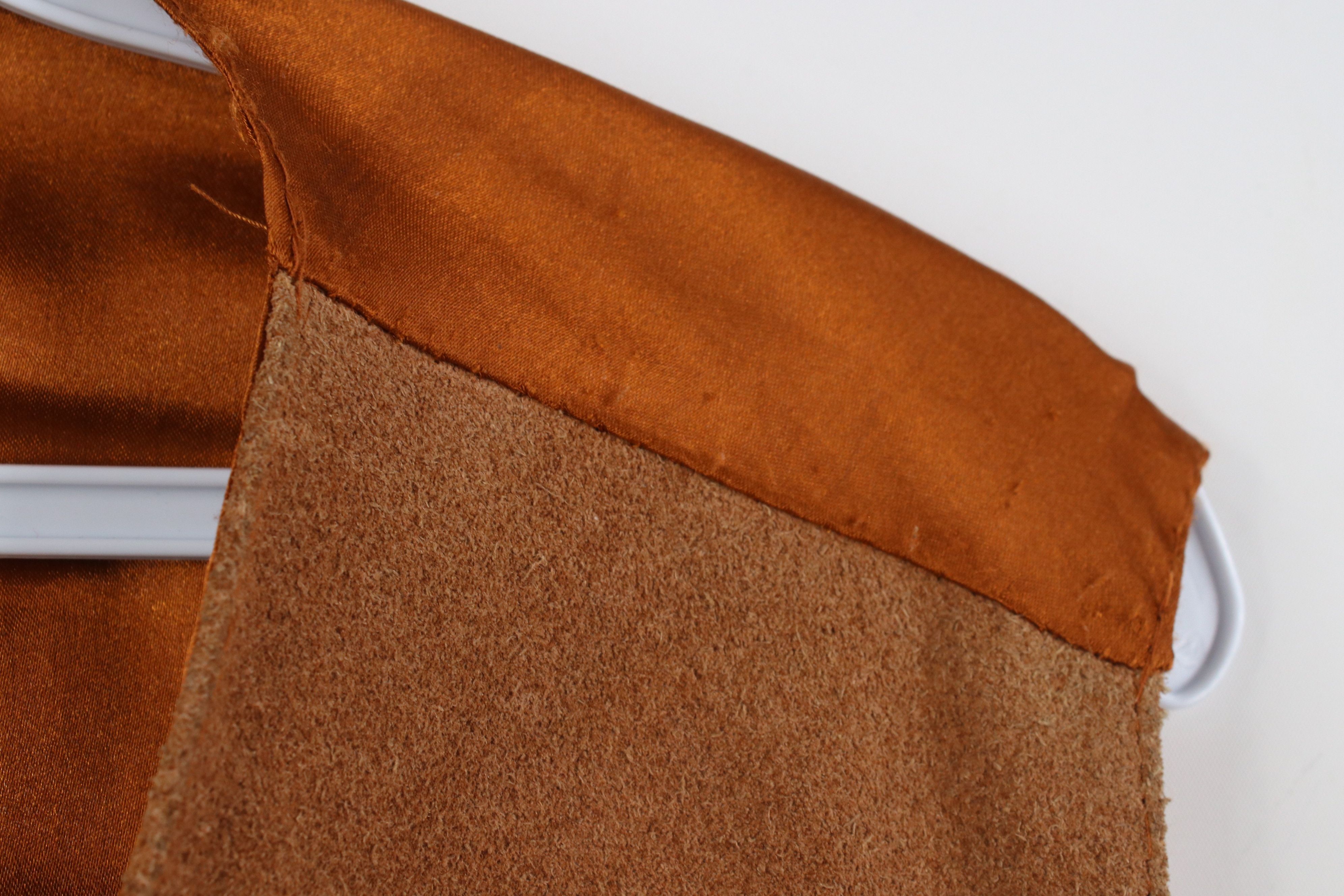 Vintage Vintage 90s Streetwear Back Suede Leather Vest Jacket Brown Size US M / EU 48-50 / 2 - 8 Thumbnail