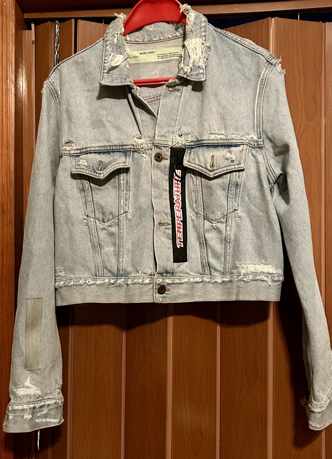 Off-White Off White Denim Distressed Light jean jacket Size S / US 4 / IT 40 - 1 Thumbnail