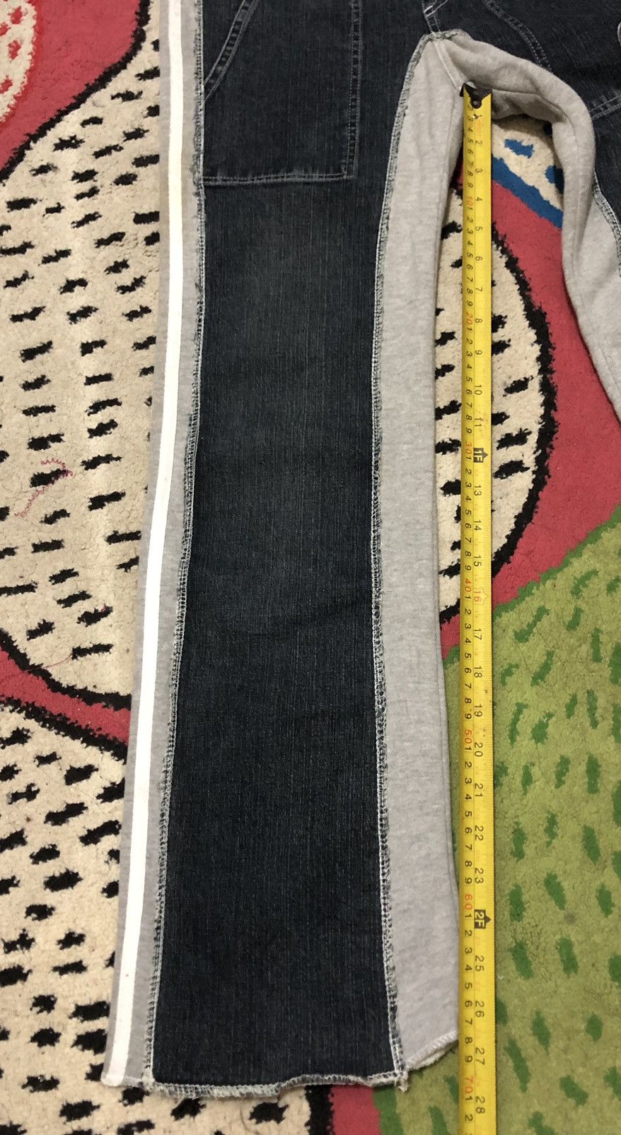 Converse Super RARE !!!Vintage 90s Converse hybrid pants jogger+denim Size 29" - 10 Thumbnail