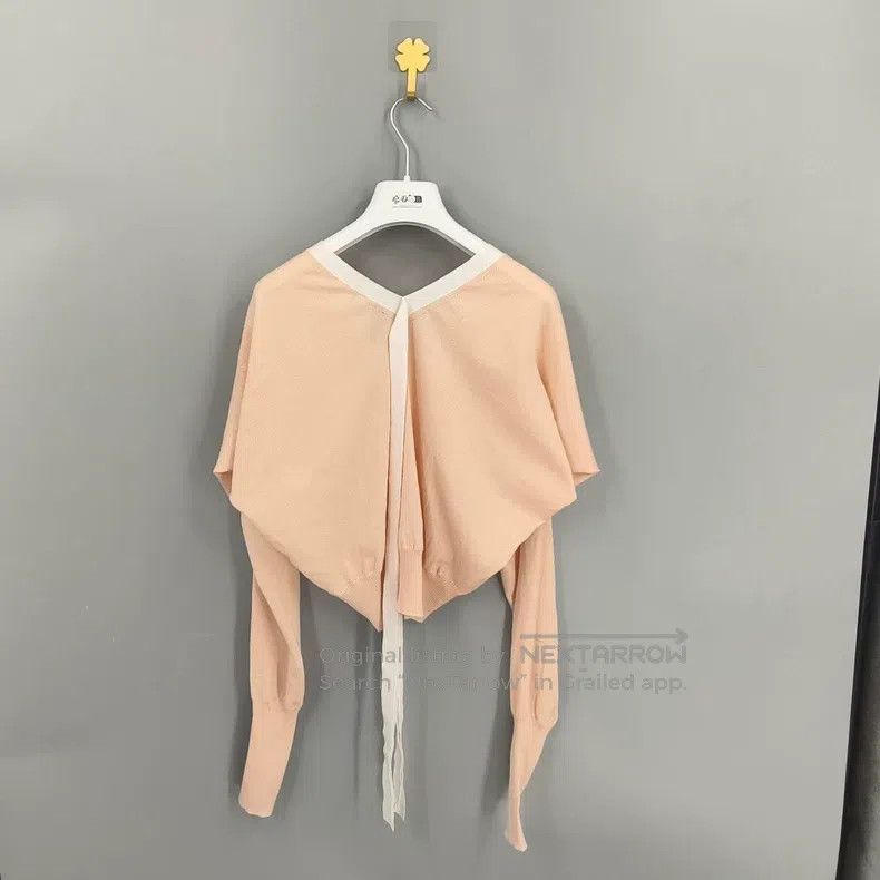 Loewe Loewe Beige Bow Knit Cardigan Size M / US 6-8 / IT 42-44 - 3 Thumbnail