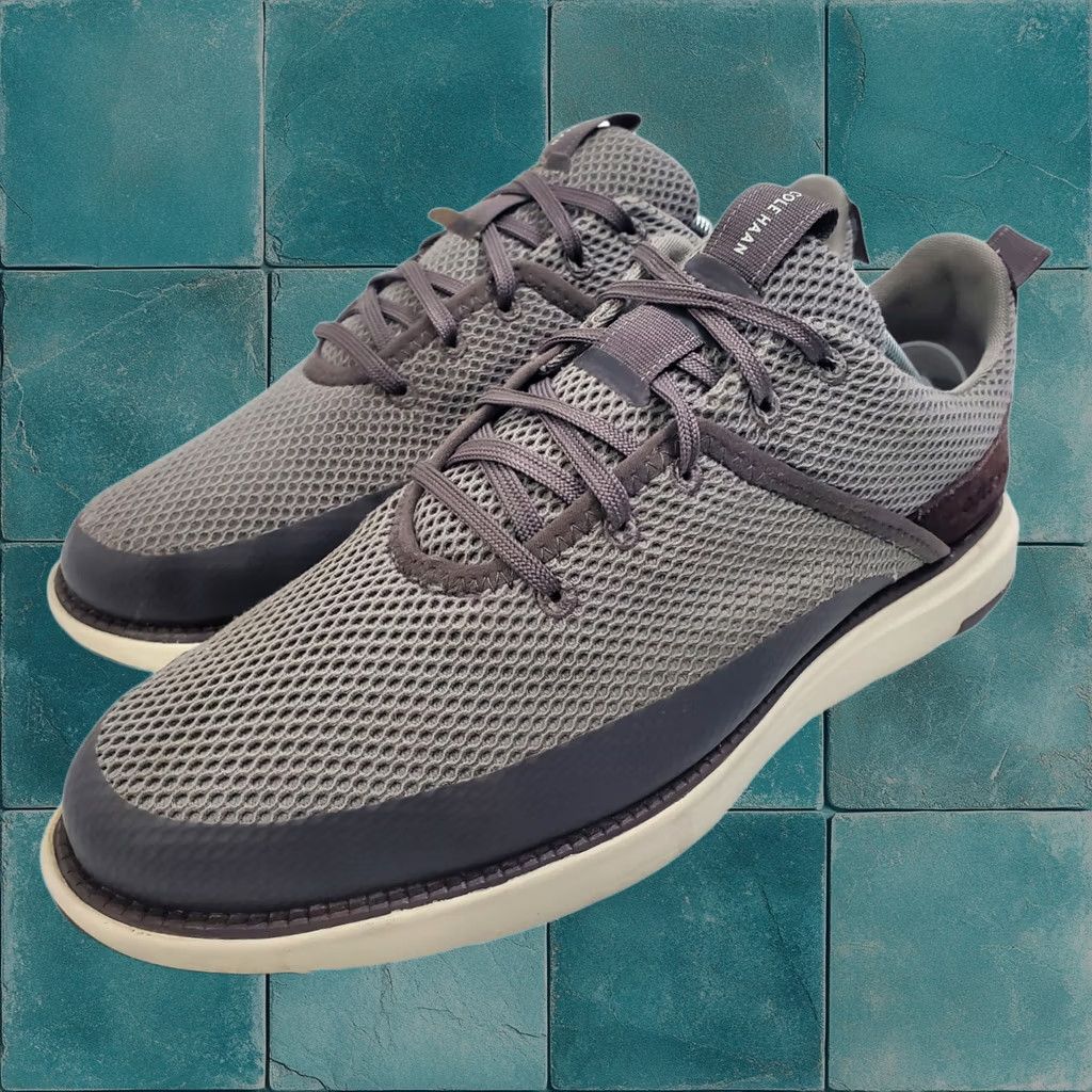 Cole Haan Sneaker Mens Size 9.5 Gray Casual Shoes Grand Atlantic Preppy C35466, Men's (Size 10)