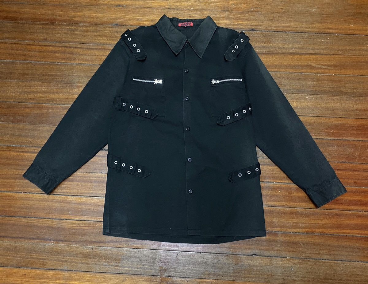 Seditionaries Very Rare Vintage MAD Punk Parachute Bondage Shirt 1990s Size US L / EU 52-54 / 3 - 2 Thumbnail