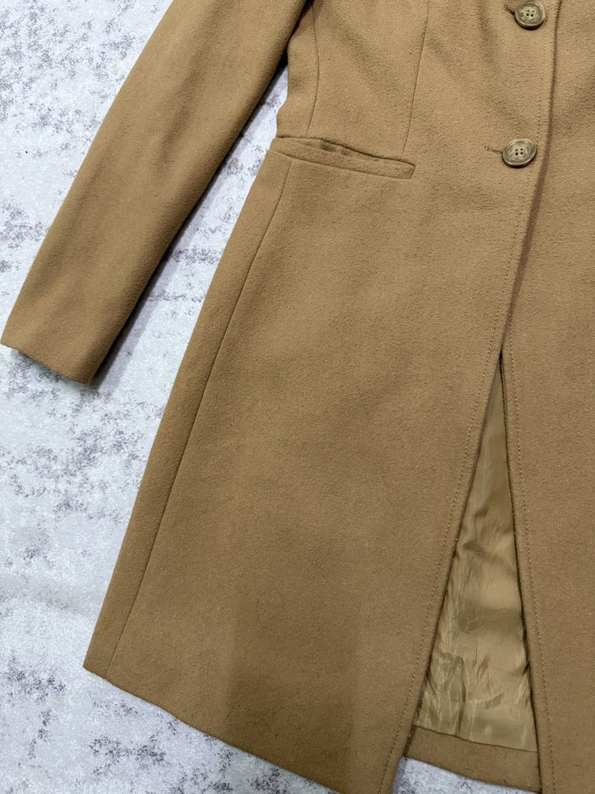 United Colors Of Benetton United Colors of Benetton Long Coat Wool Jacket Size US S / EU 44-46 / 1 - 5 Thumbnail