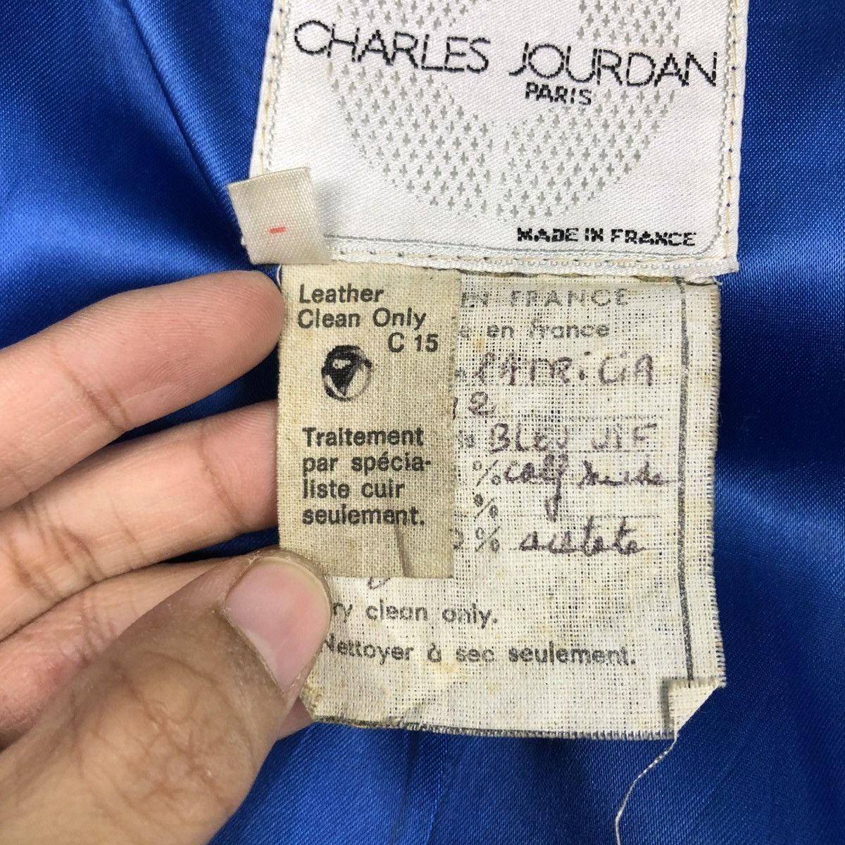 Charles Jourdan 🔥VINTAGE CROPPED SUEDE LEATHER JACKET CHARLES JOURDAN PARIS Size M / US 6-8 / IT 42-44 - 20 Thumbnail