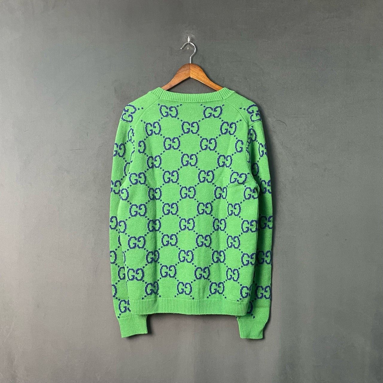Gucci Gucci Green full-print cardigan sweater 2501-Nextarrow Size US M / EU 48-50 / 2 - 2 Thumbnail