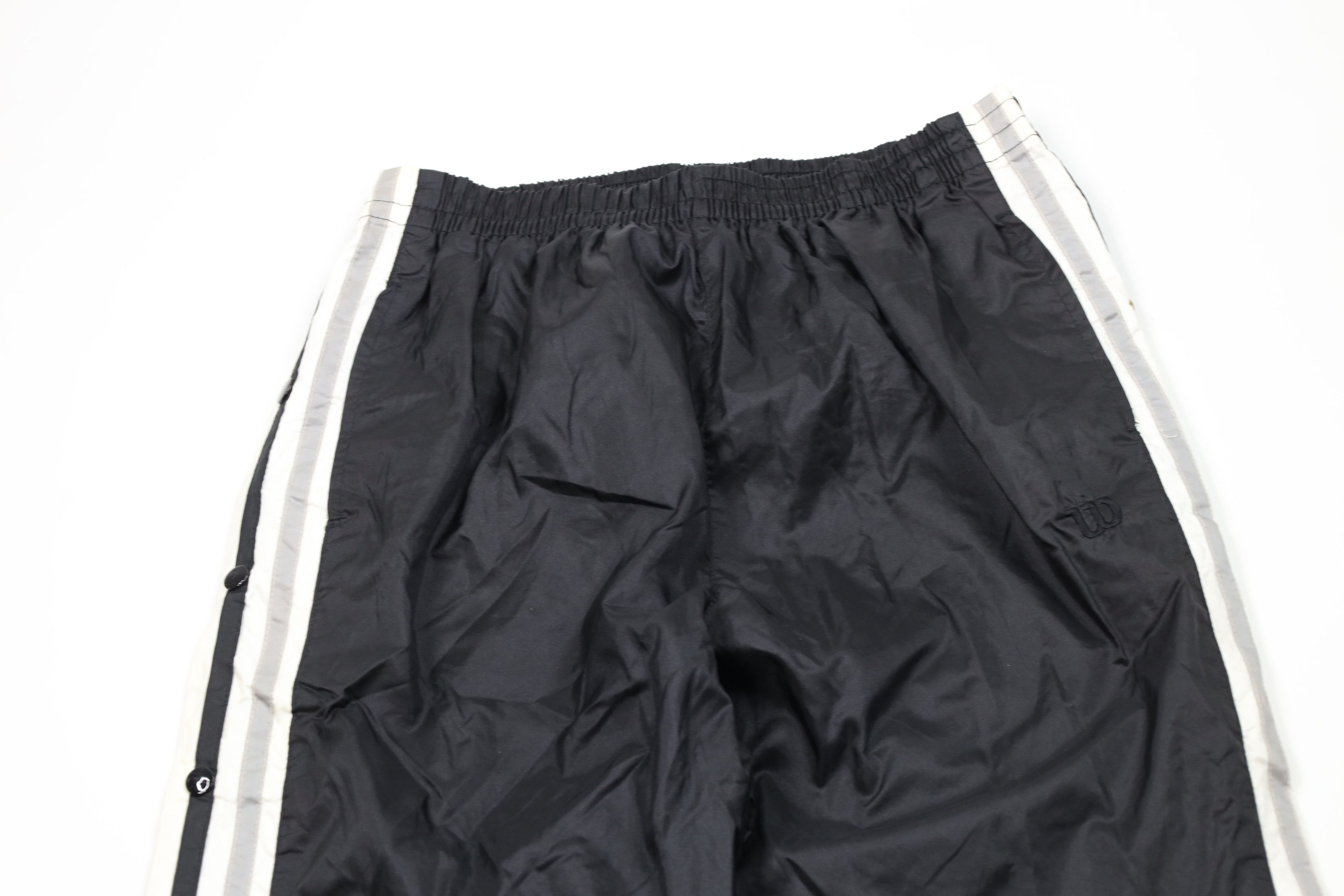 Vintage Vintage 90s Wilson Lined Tearaway Joggers Pants Black Size US 36 / EU 52 - 2 Thumbnail