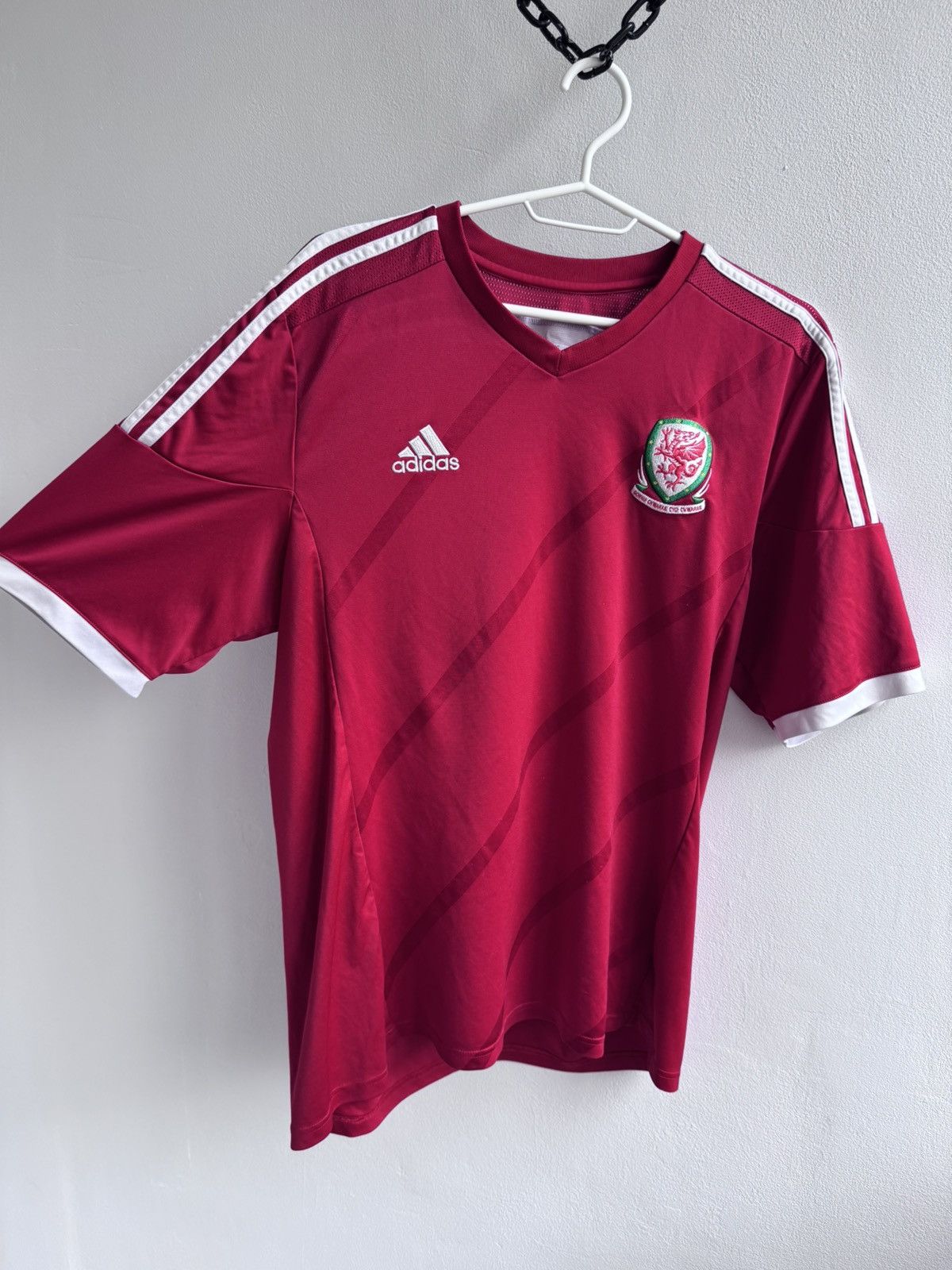 Adidas WALES NATIONAL TEAM 2013 2014 FOOTBALL SHIRT SOCCER JERSEY Size US L / EU 52-54 / 3 - 3 Thumbnail