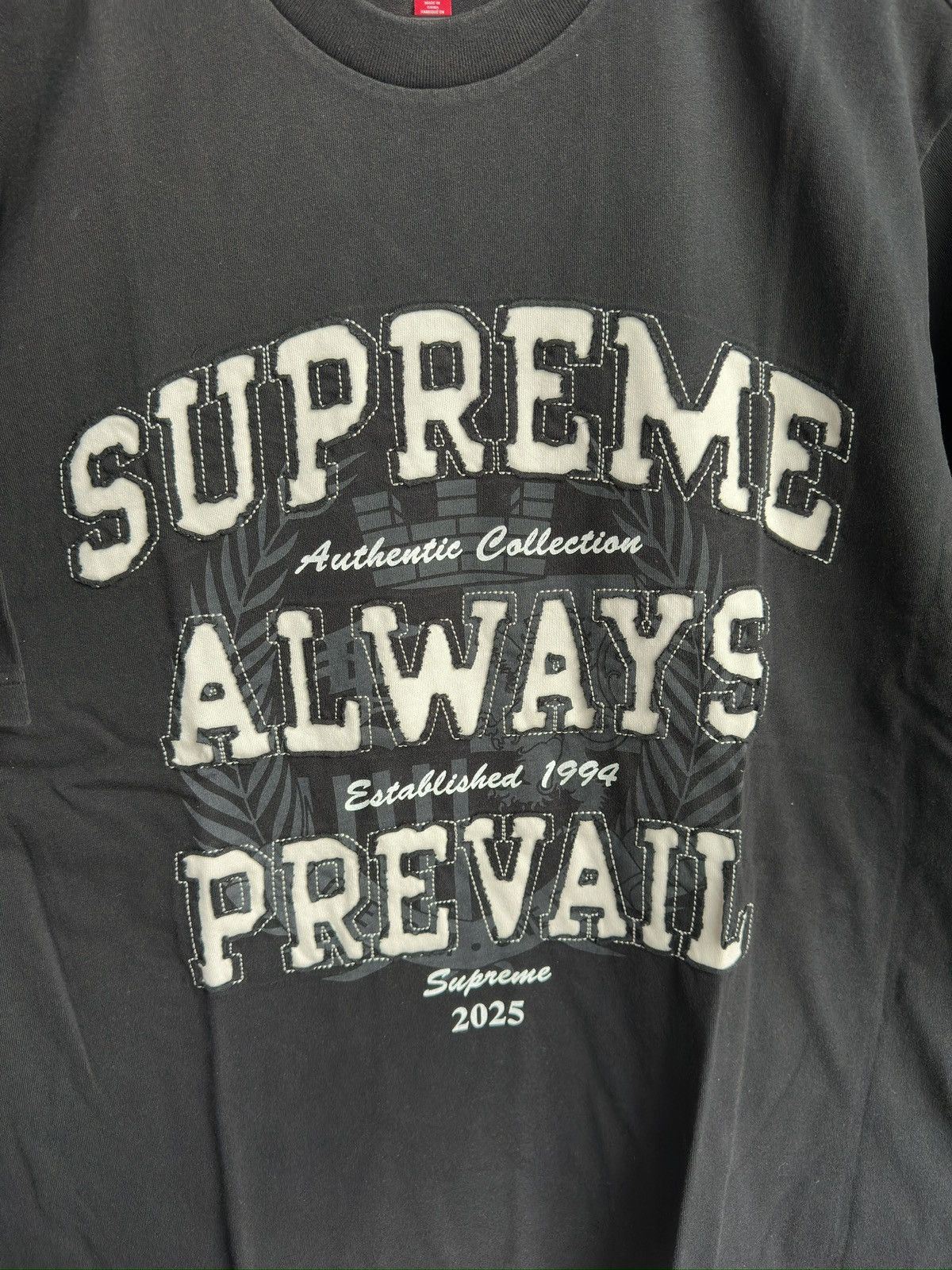 Supreme Prevail Short Sleeve Top Black Size US L / EU 52-54 / 3 - 3 Thumbnail
