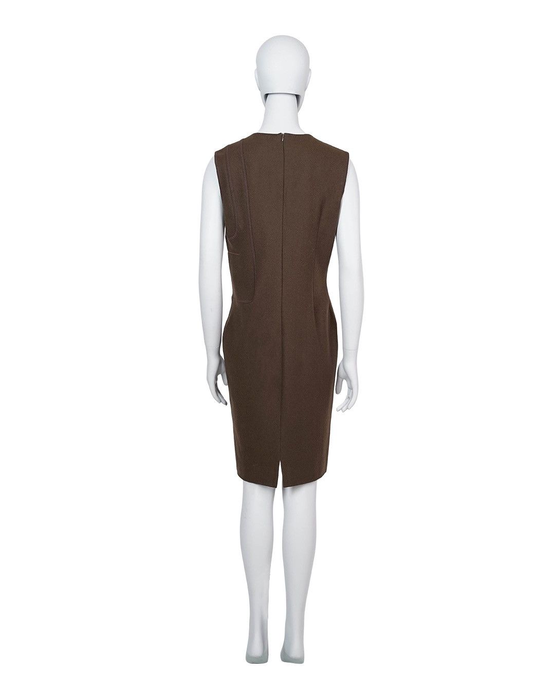 Miu Miu Miu Miu S/S1999 Wool Mid-Length Dress in Brown Size M / US 6-8 / IT 42-44 - 8 Thumbnail