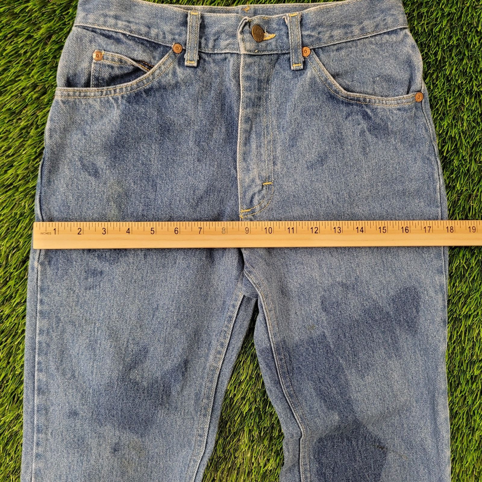 Lee Vintage 80s LEE Riders Jeans 26x31 USA Union-Made Faded Size US 26 / EU 42 - 15 Thumbnail