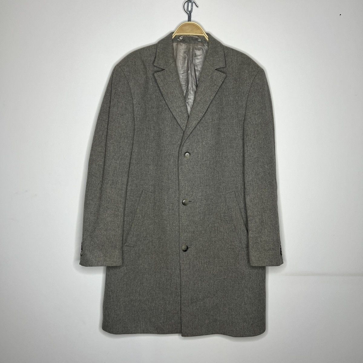Hugo Boss × Vintage Mens Hugo Boss wool cashemere COAT luxury jacket coatch Size US L / EU 52-54 / 3 - 1 Thumbnail