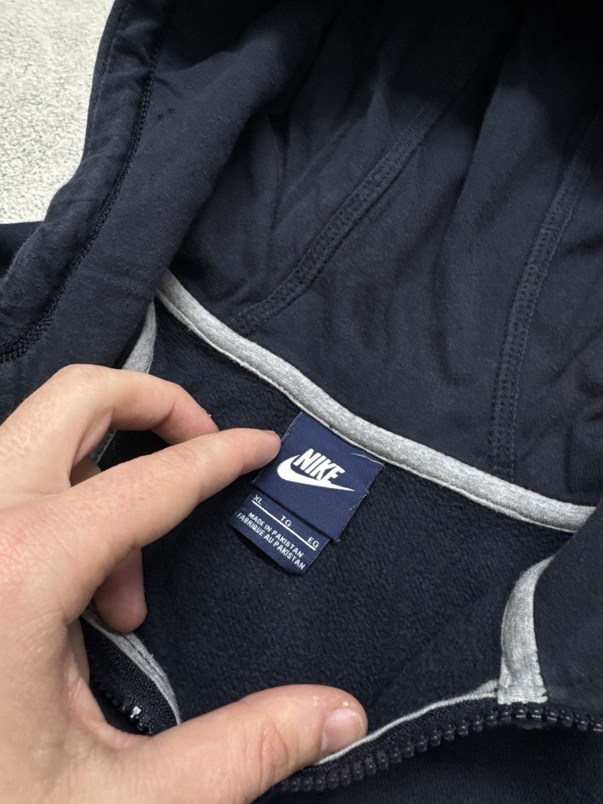 Nike Vintage Y2k Nike Mini Swoosh Basic Zip-Hoodie 00’s Size US XL / EU 56 / 4 - 7 Thumbnail