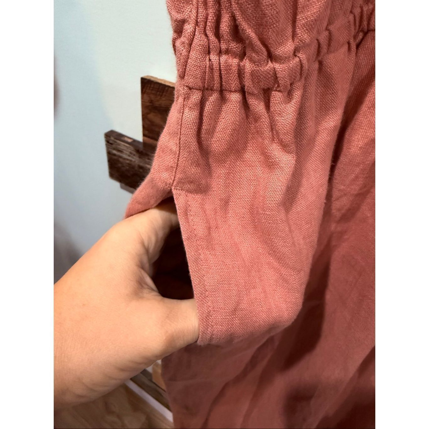 Perfect Moment NotPerfectLinen pink linen jumpsuit snaps size L Size US 34 / EU 50 - 4 Thumbnail