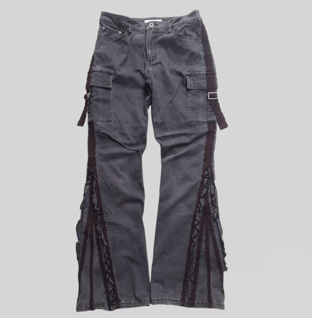 パンツ goa Cargo Pants 00 y2k 00s GOA flared cargo pants Y2K archive Goa Flared Cargos