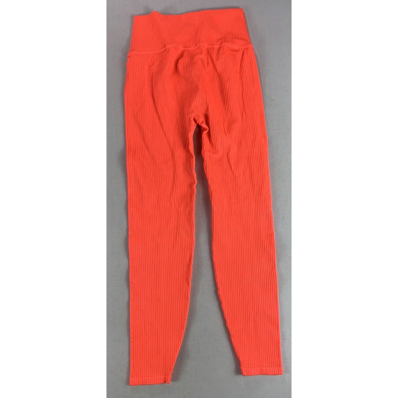 Good American GOOD AMERICAN Leggings WOMENS Size 1 or 2 NEON ORANGE BRIGHT RUNNING YOGA 24x23 Size 26" / US 2 / IT 38 - 2 Thumbnail