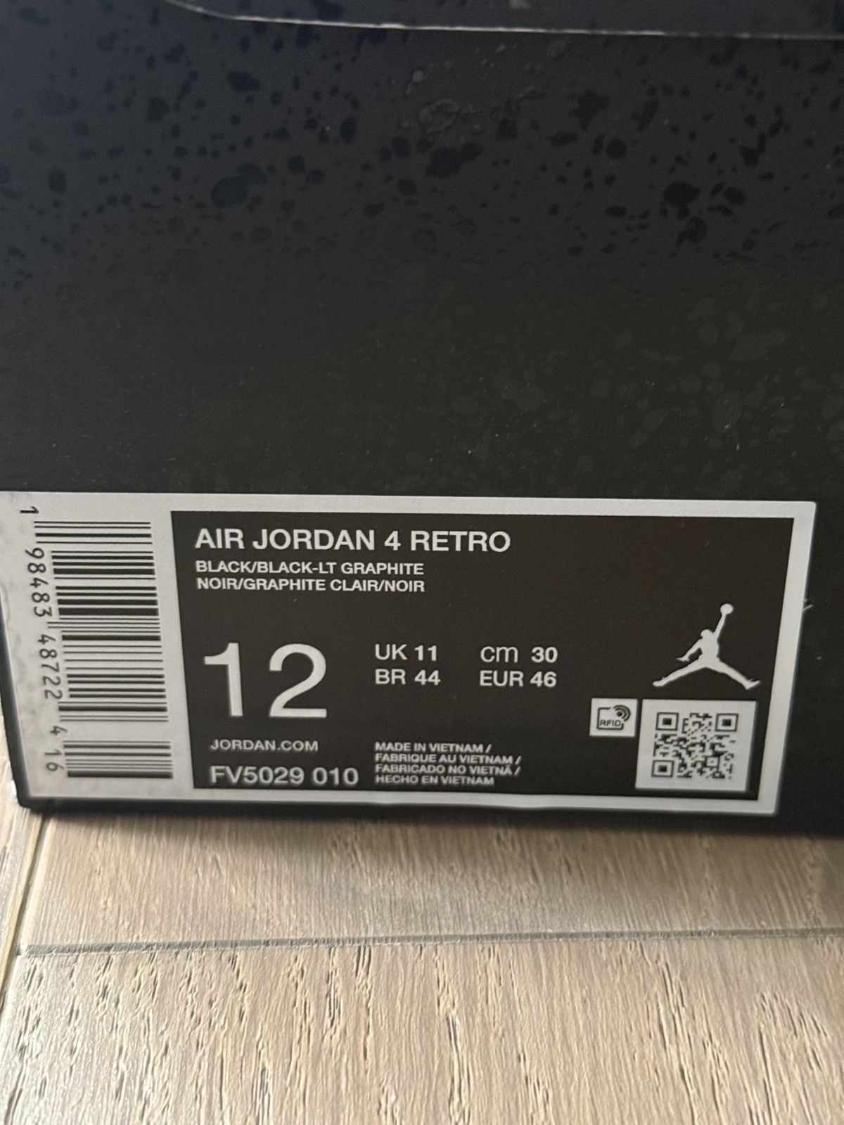 Jordan Brand JORDAN 4 BLACK CAT (2025) 100% AUTHENTIC SIZE 12 IN HAND Size US 12 / EU 45 - 9 Thumbnail