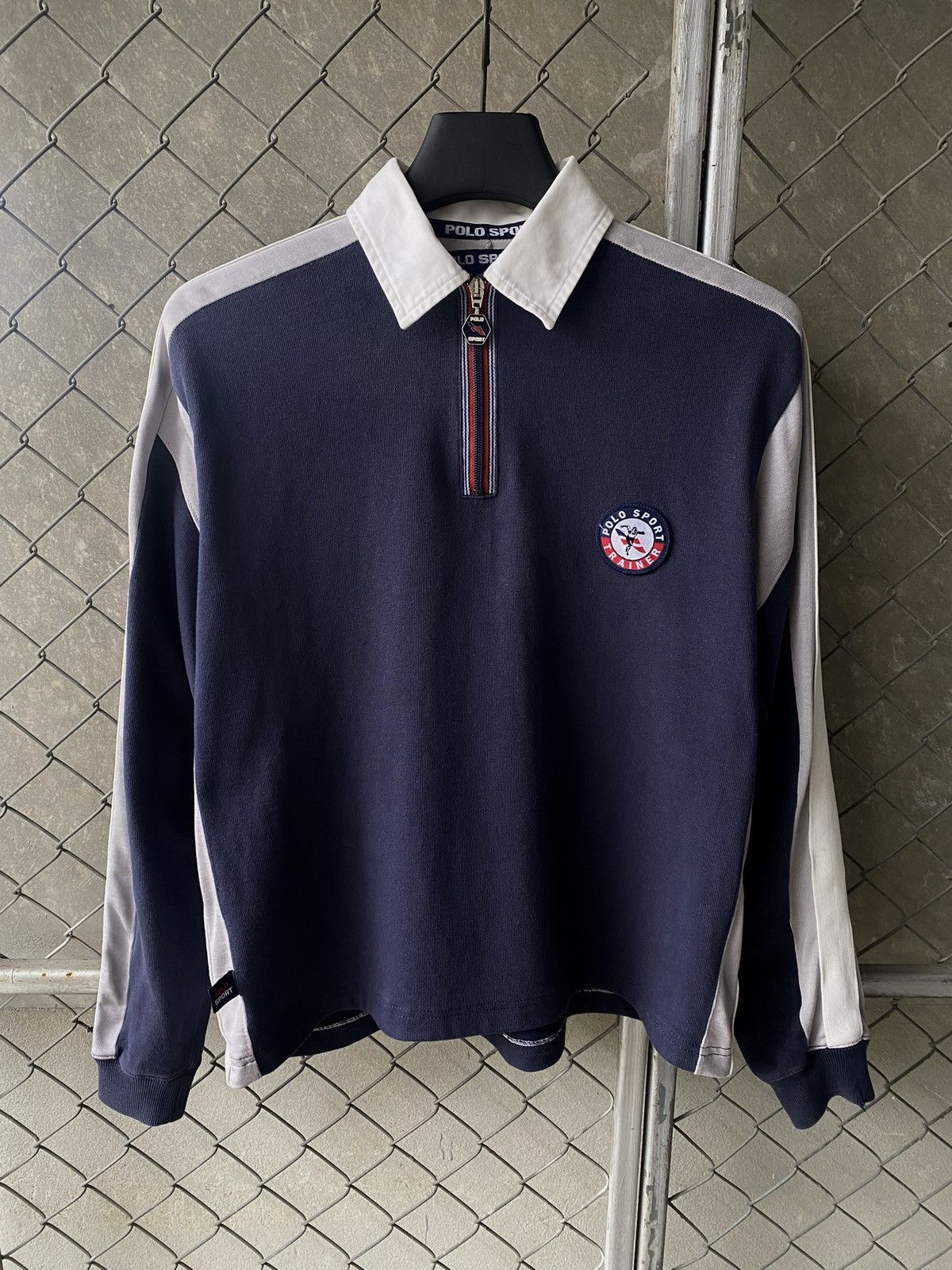 Polo Ralph Lauren × Vintage 90s POLO SPORT RUGBY HALF ZIP Size US M / EU 48-50 / 2 - 1 Thumbnail