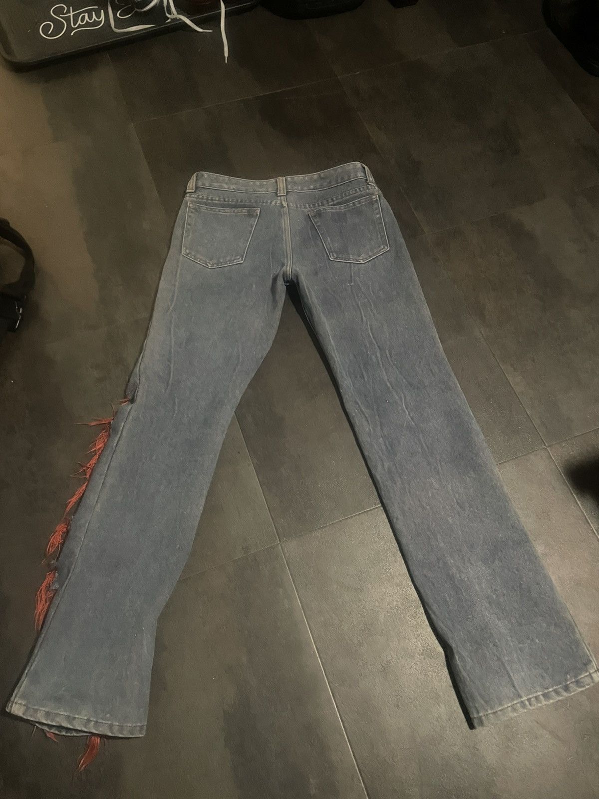 Comme des Garcons × Junya Watanabe Junya Watanabe x Comme des Garçons Ripped Jeans Size US 30 / EU 46 - 2 Thumbnail