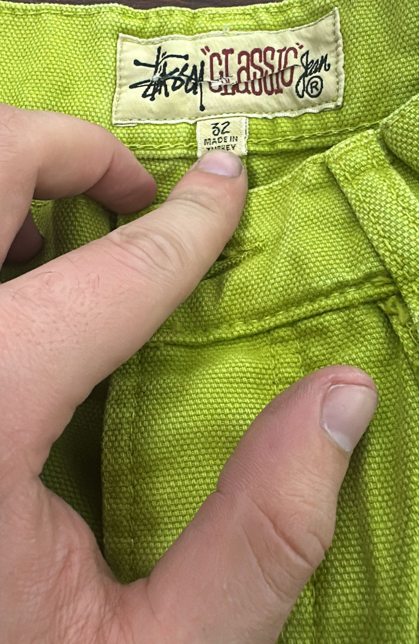 Stussy Stussy Classic Jean Washed Canvas “Cactus” 32 Size US 32 / EU 48 - 7 Thumbnail