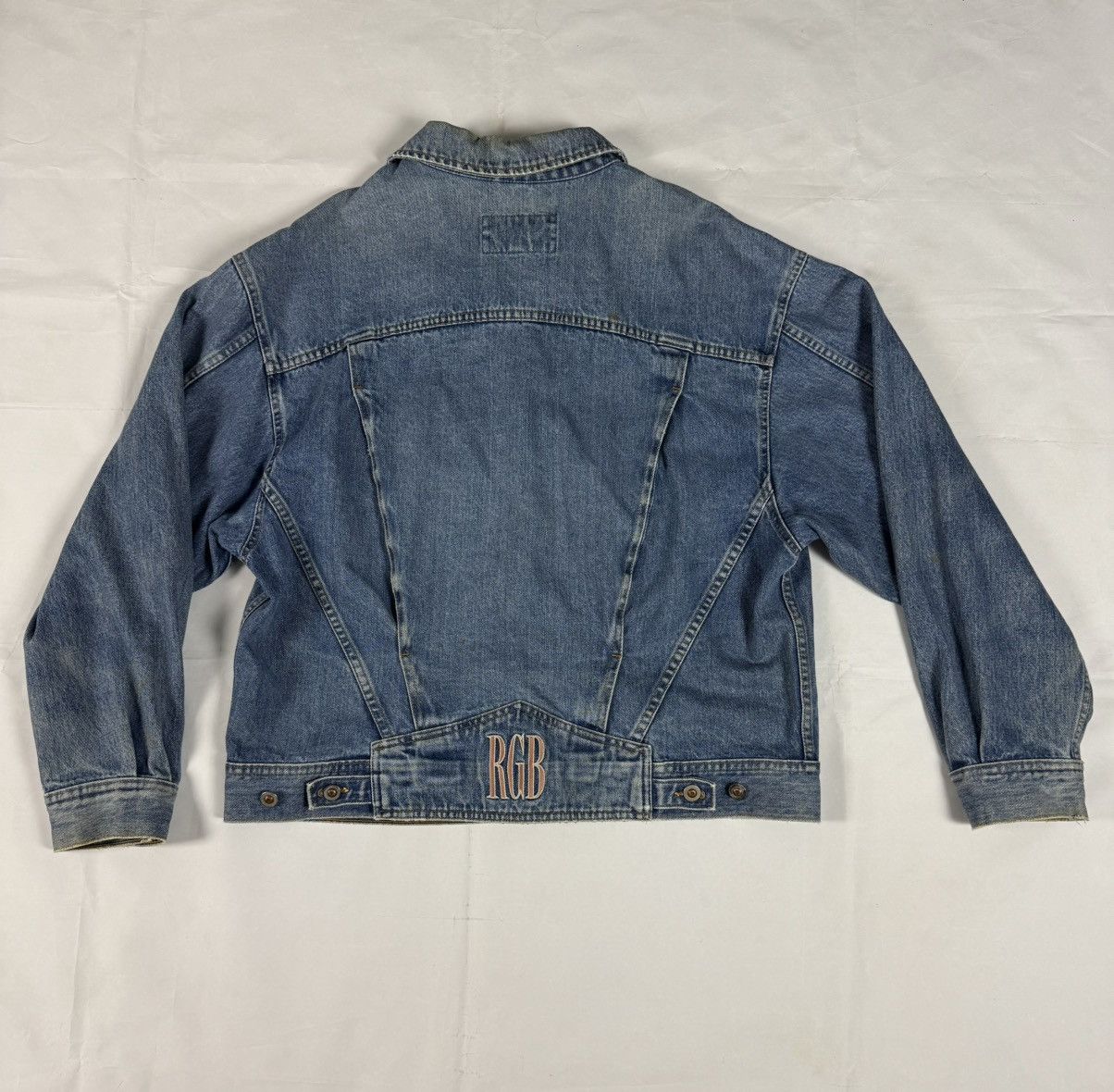 Vintage Vintage RGB RG Browns Denim Jacket Size US L / EU 52-54 / 3 - 3 Thumbnail