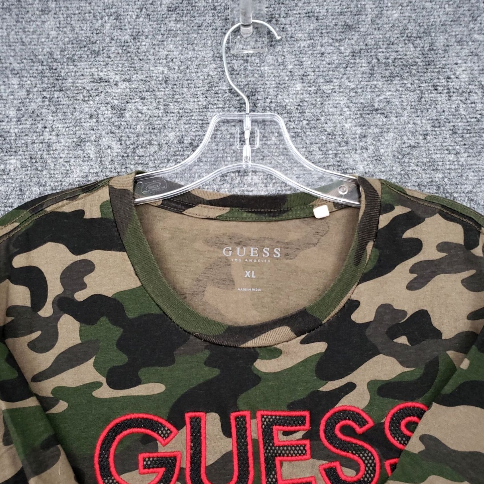 Guess GUESS T Shirt Mens XL Green Camo Short Sleeve Crew Neck Tee Size US XL / EU 56 / 4 - 2 Thumbnail