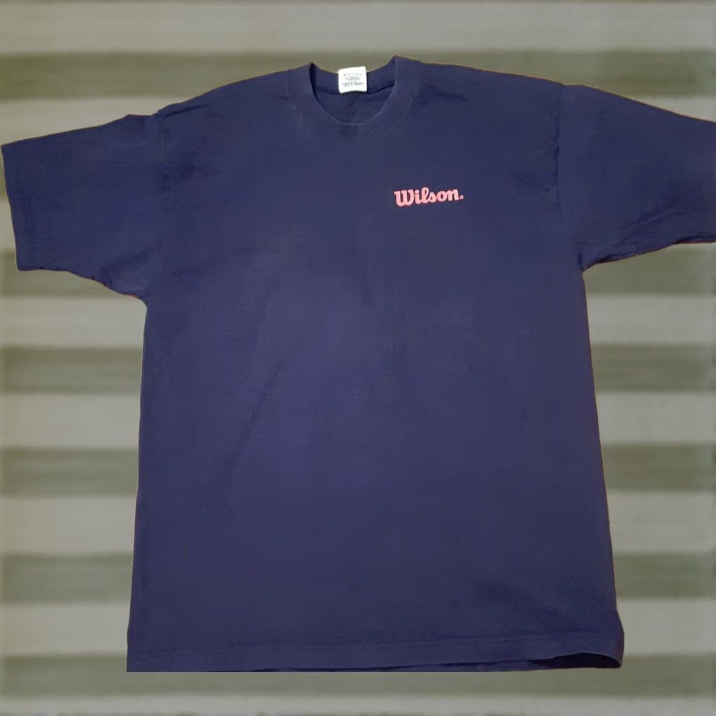 Wilson VINTAGE Wilson Sporting Goods T-Shirt XL Blue USA Men Short Sleeve Solid Pattern Heavy Duty Fun Size US XL / EU 56 / 4 - 1 Thumbnail