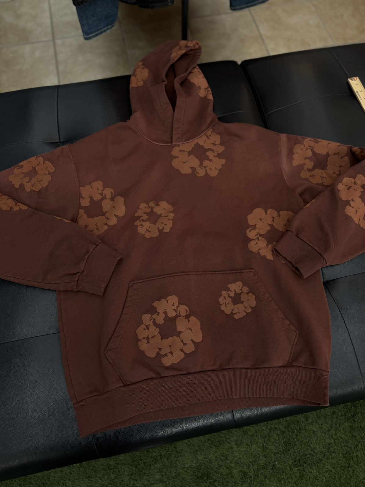 DENIM TEARS Denim Tears Brown Hoodie 2025 Cotton Wreath M (NEW) Size US M / EU 48-50 / 2 - 2 Thumbnail