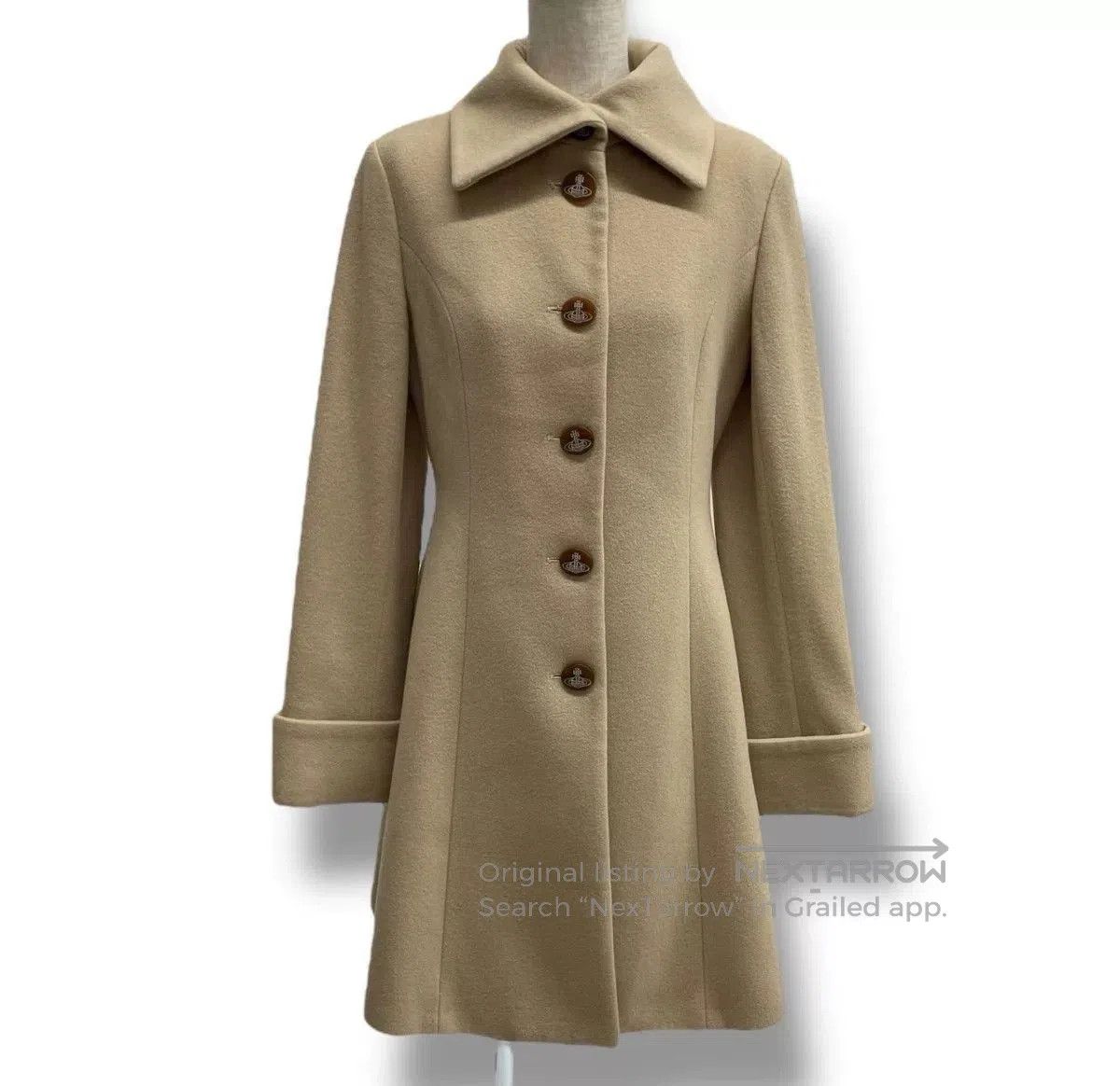 Vivienne Westwood Red Label Ruffle Wool Coat.