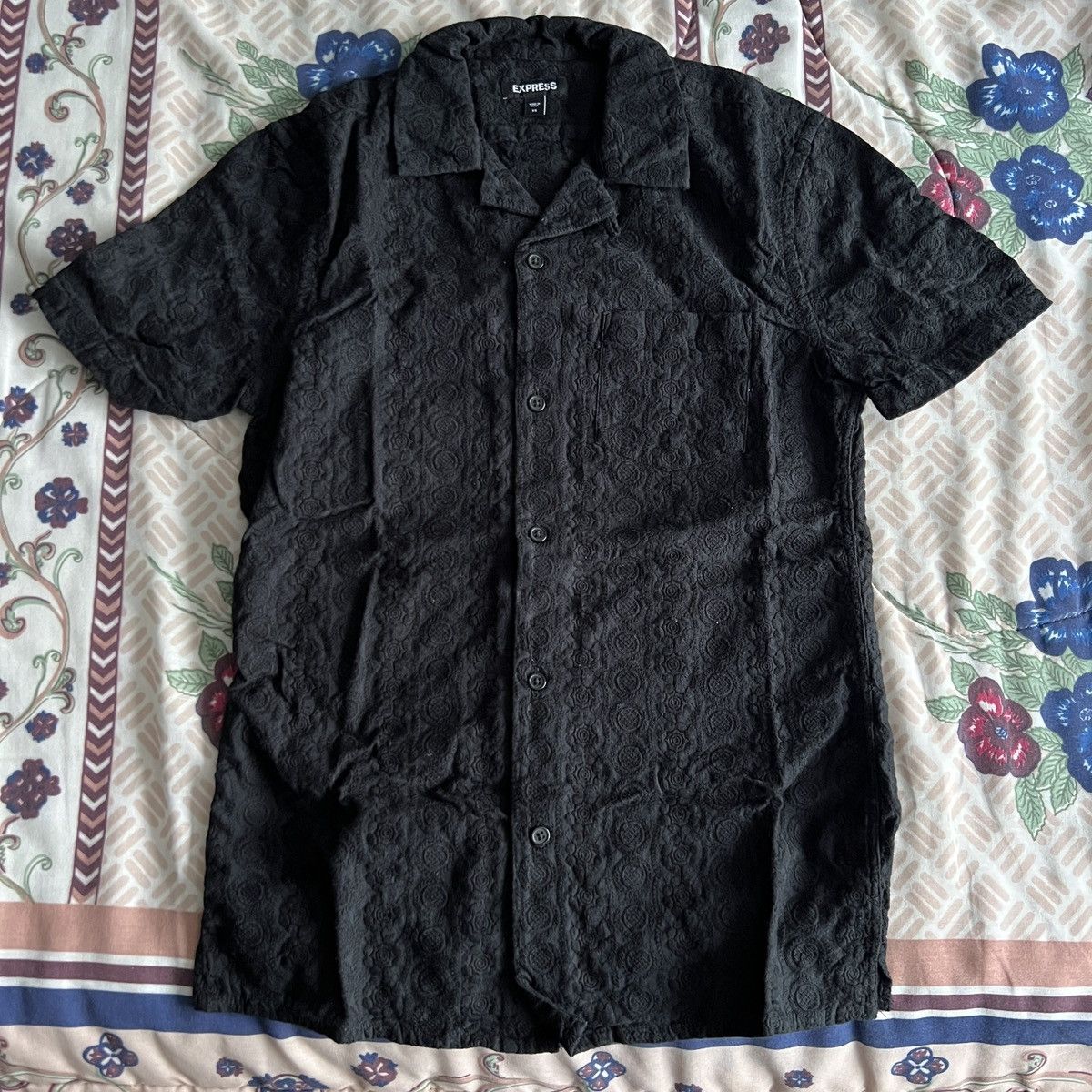 Express Express embroidered Black shirt Size US XS / EU 42 / 0 - 1 Thumbnail