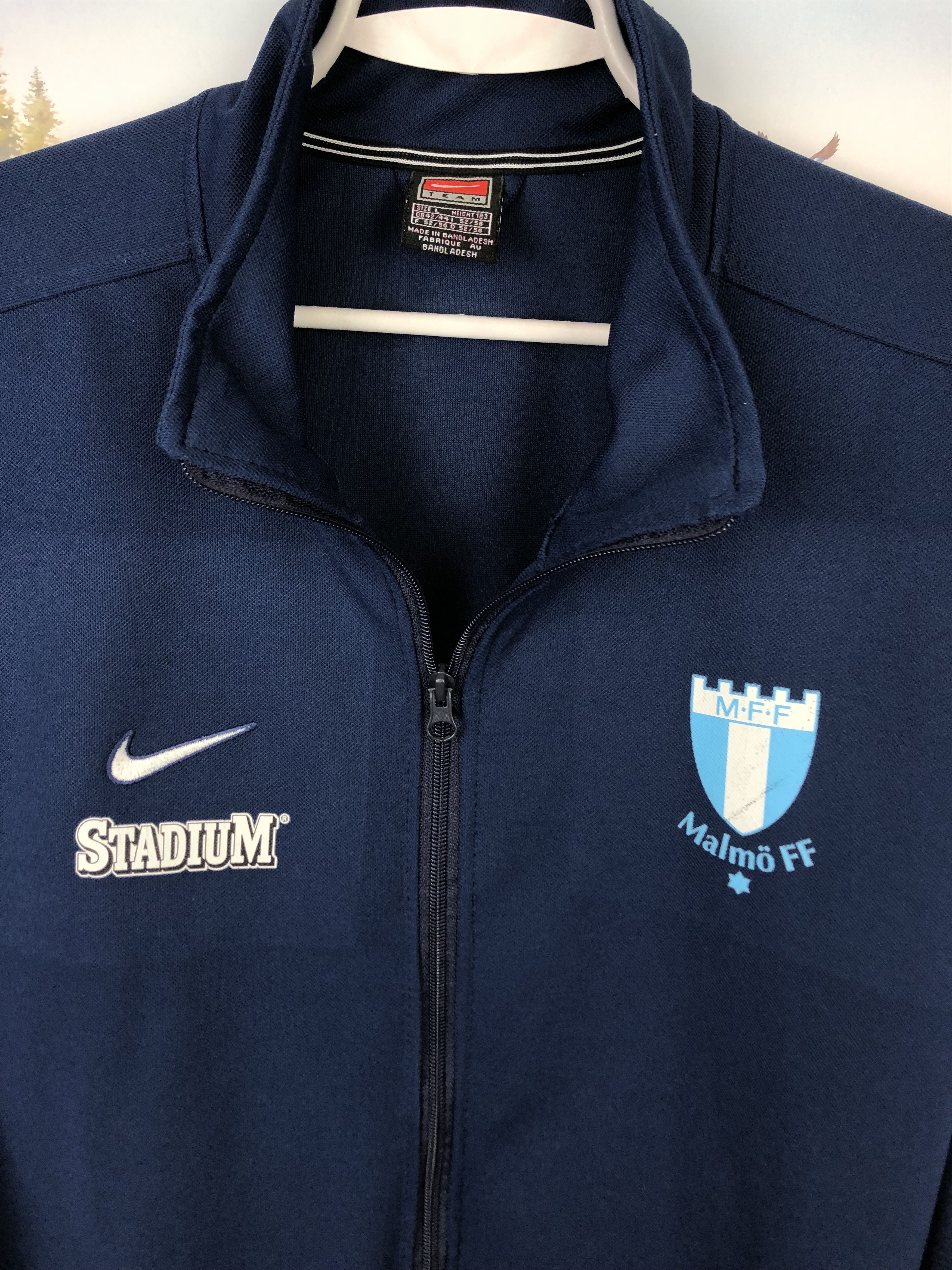 Nike Vintage Nike Malmo Football Jacket Ibrahimovic Track Top Size US L / EU 52-54 / 3 - 3 Thumbnail