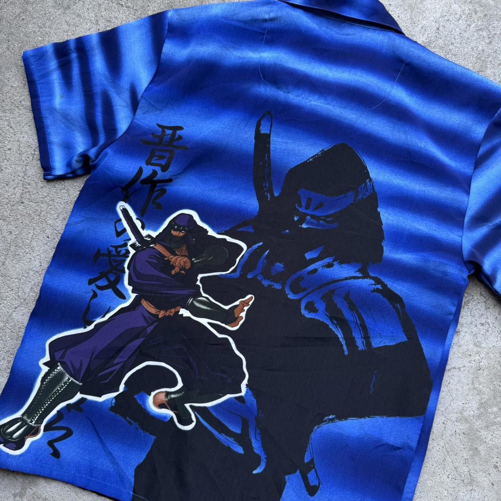 Other Y2K Anime Blue and black 90s Extreme Zone Ninja button up Size US S / EU 44-46 / 1 - 4 Thumbnail