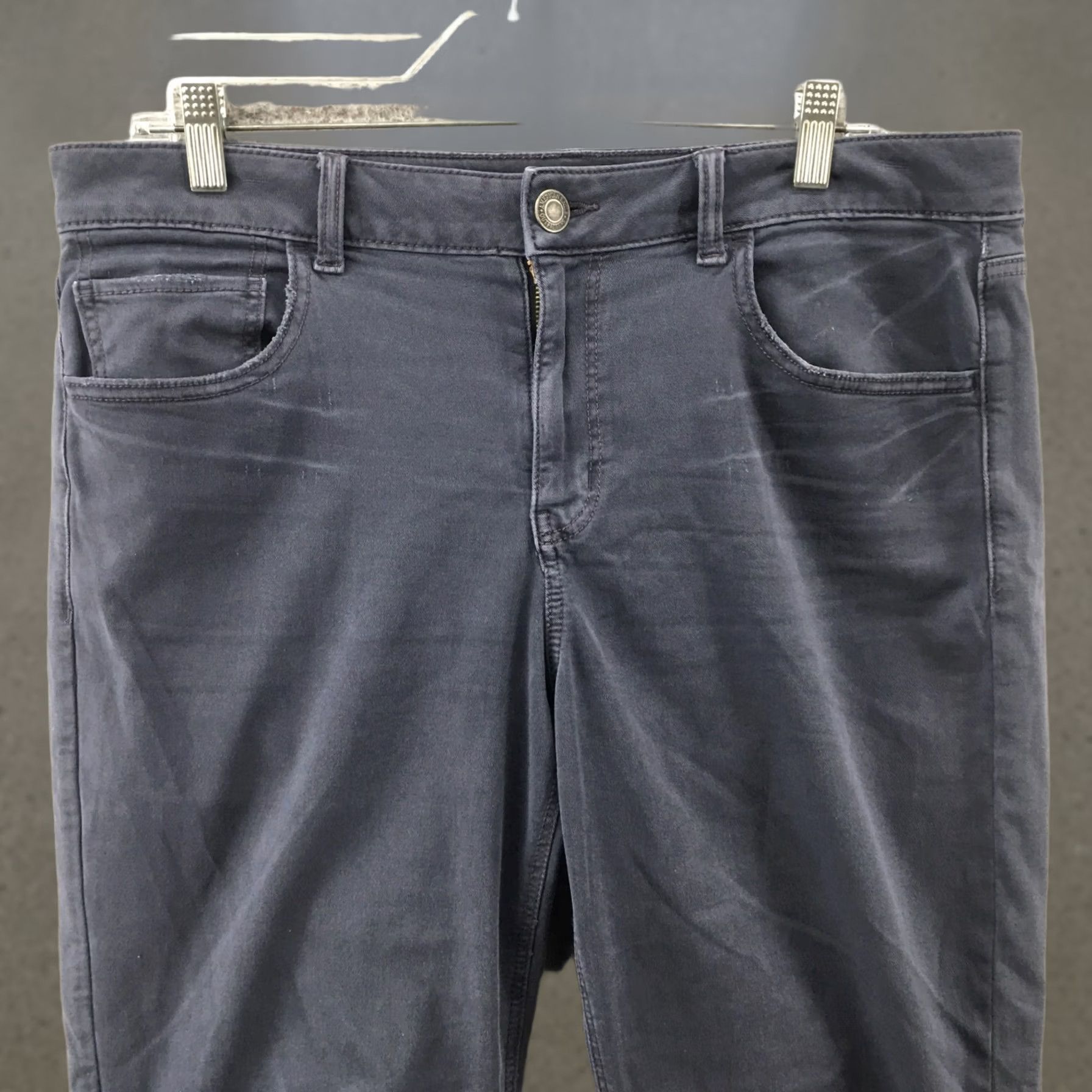 American Eagle Outfitters American Eagle Outfitters Jeans Tomgirl Womens 14 Gray Cotton Blend Stretch Regular 5-Pocket Denim Vintage? No Size 36" / US 14 / IT 50 - 1 Thumbnail