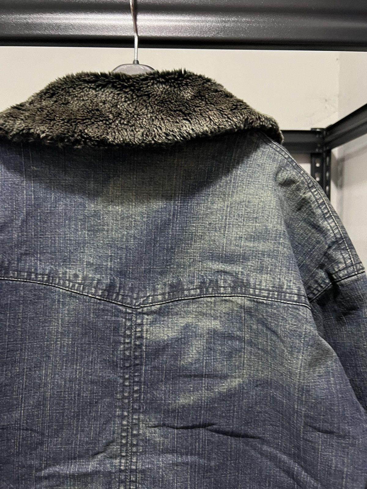 Kansai Yamamoto vintage kansai yamamoto fur denim jacket/coat/parkas style Size US L / EU 52-54 / 3 - 14 Thumbnail