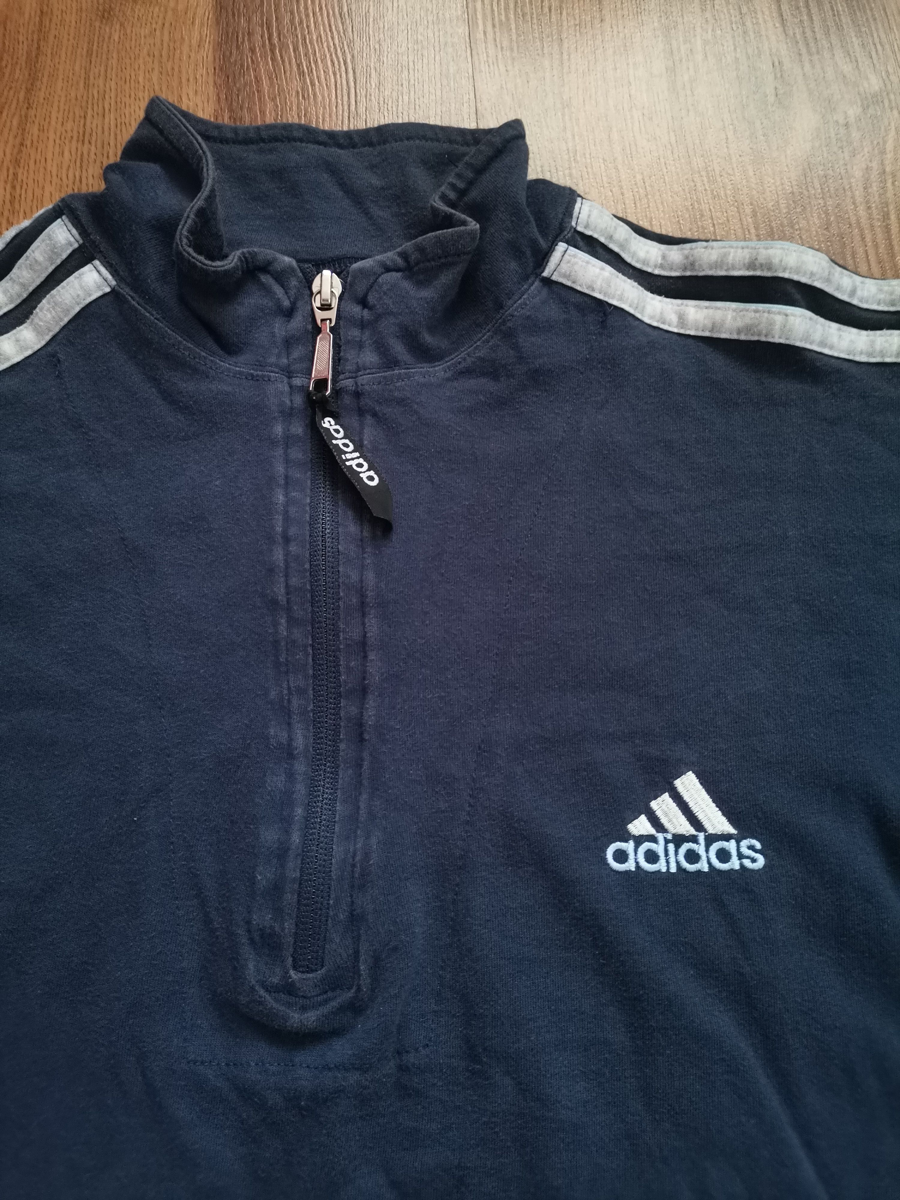 Adidas Vintage Adidas Quarter Zip T-Shirt Size US S / EU 44-46 / 1 - 2 Thumbnail