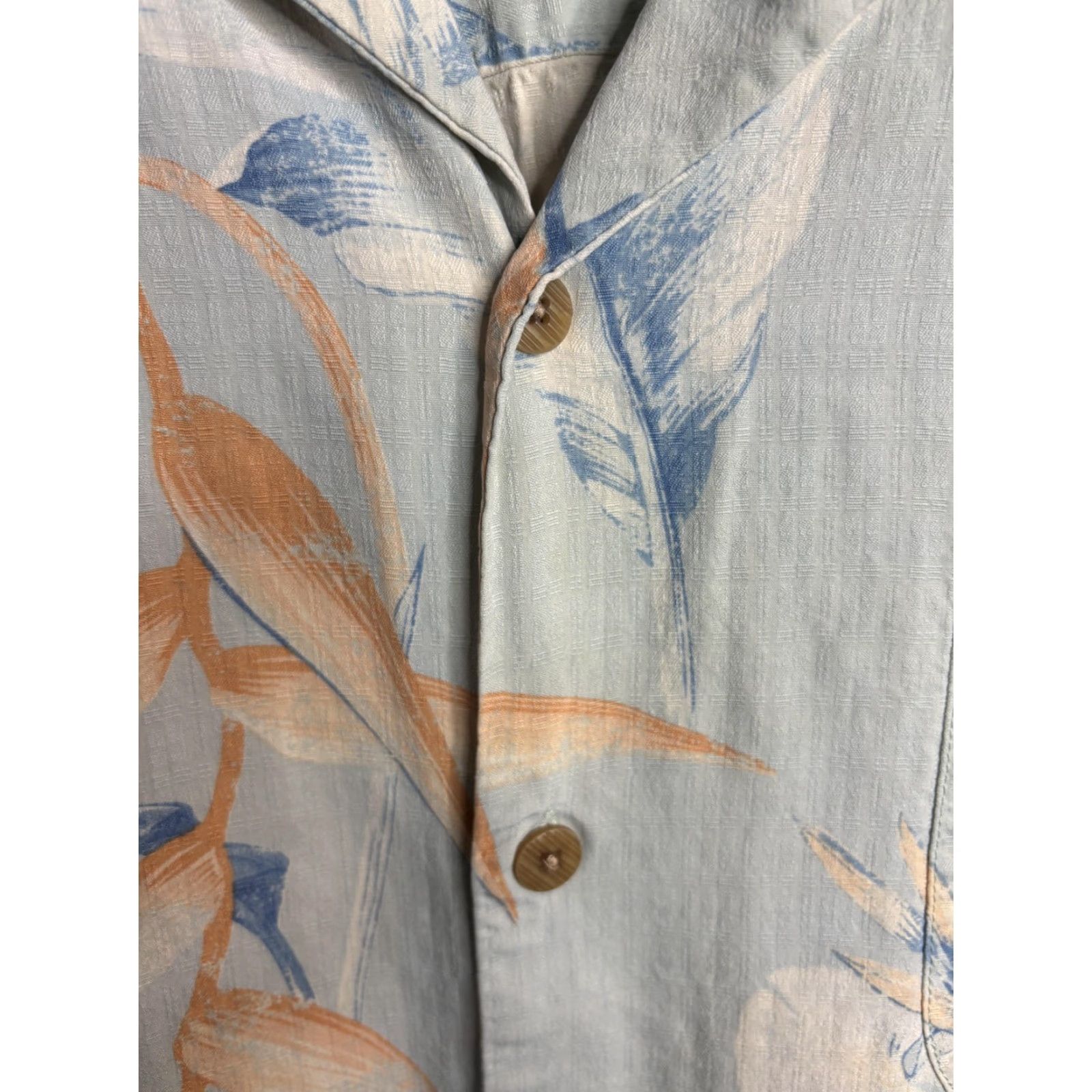 Tommy Bahama VINTAGE Tommy Bahama Shirt Mens 2XL Blue Orange Floral Button Up Hawaiian Camp Casual Size US XXL / EU 58 / 5 - 4 Thumbnail