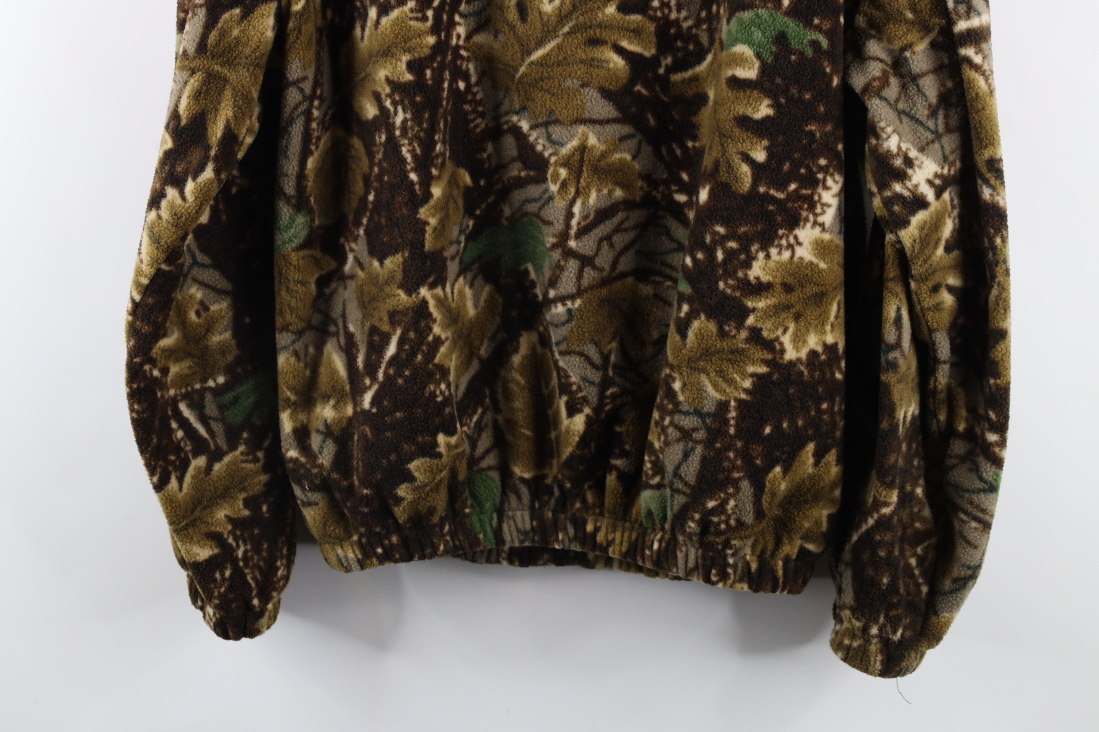 Vintage Vintage 90s Streetwear Camouflage Fleece Hoodie Sweatshirt Size US M / EU 48-50 / 2 - 9 Thumbnail