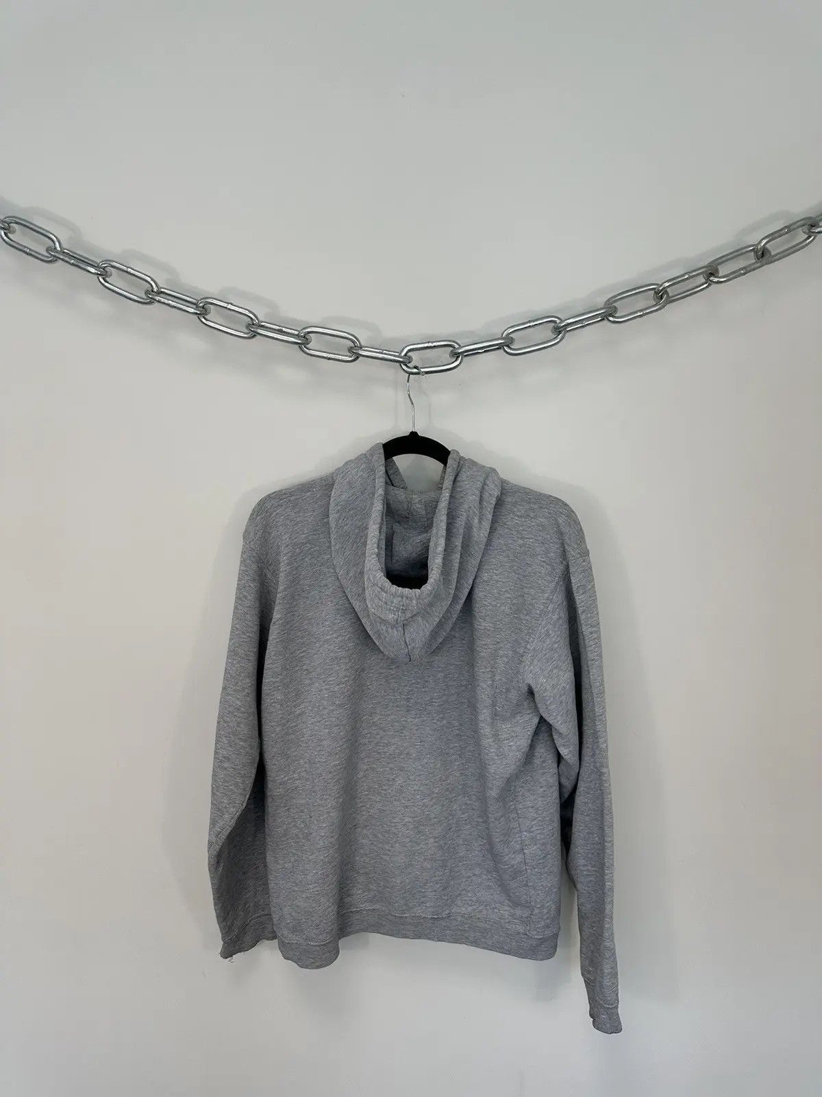 Nike × Vintage Vintage Nike Y2K Embroidered Swoosh Retro Hype Gray Hoodie Size US S / EU 44-46 / 1 - 2 Thumbnail