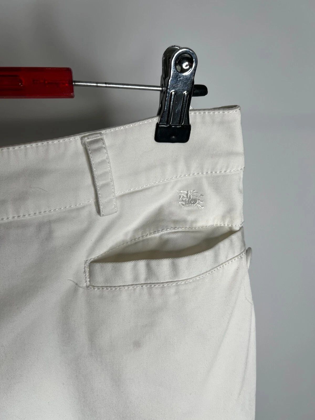 Burberry Burberry London Women's White Cotton Blend Jeans Skirt Size 30" / US 8 / IT 44 - 7 Thumbnail