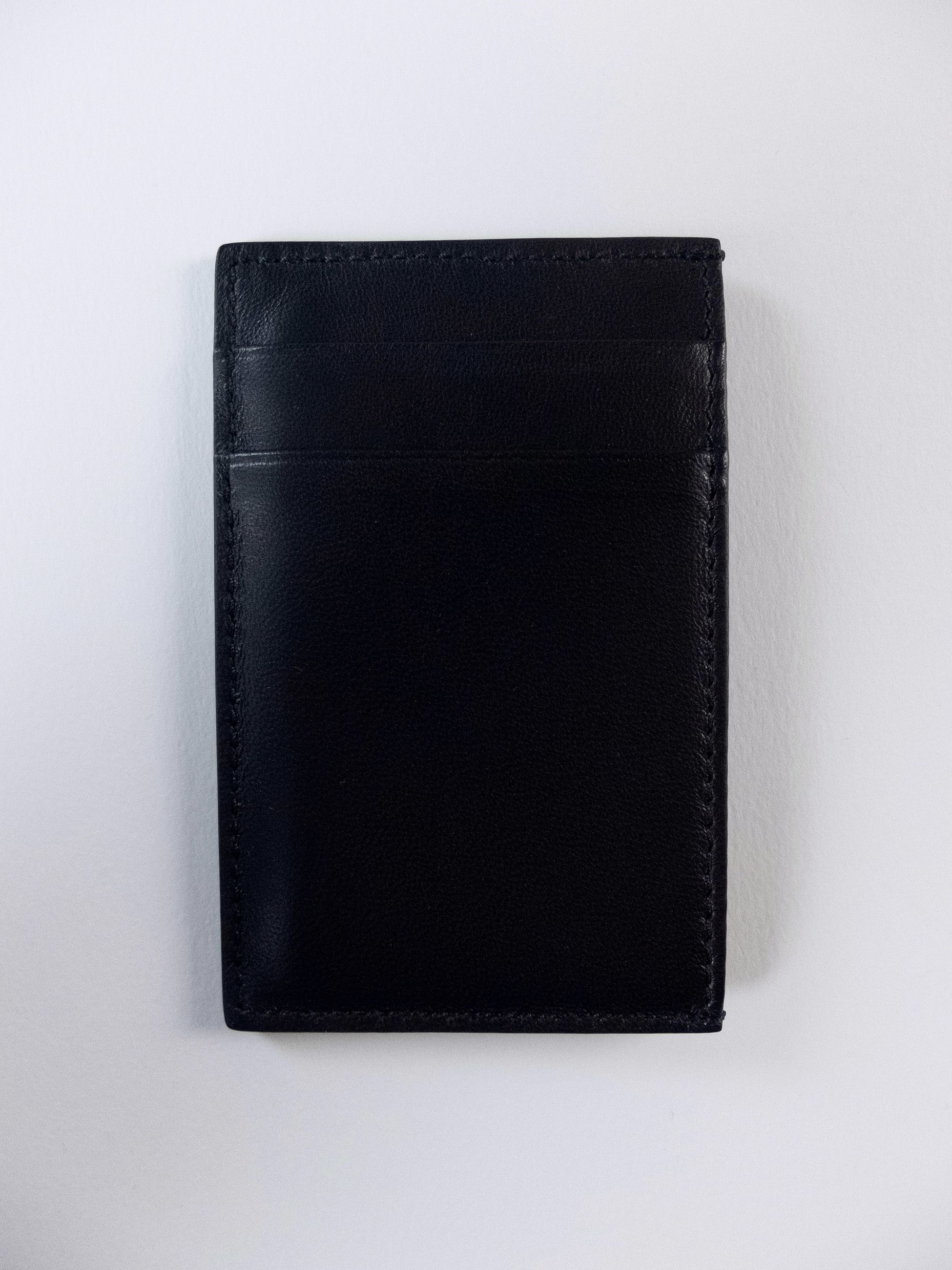Alexander McQueen ALEXANDER MCQUEEN black graffiti logo leather card holder q Size ONE SIZE - 2 Thumbnail