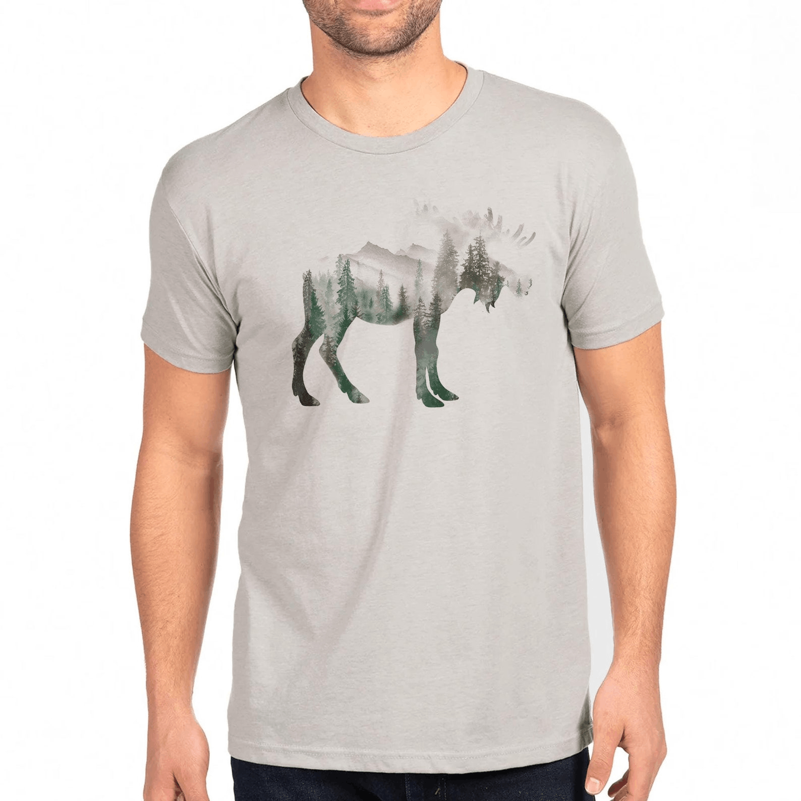 Other Moose Tri-Tone Mountain Nature T-Shirt Size US M / EU 48-50 / 2 - 4 Thumbnail