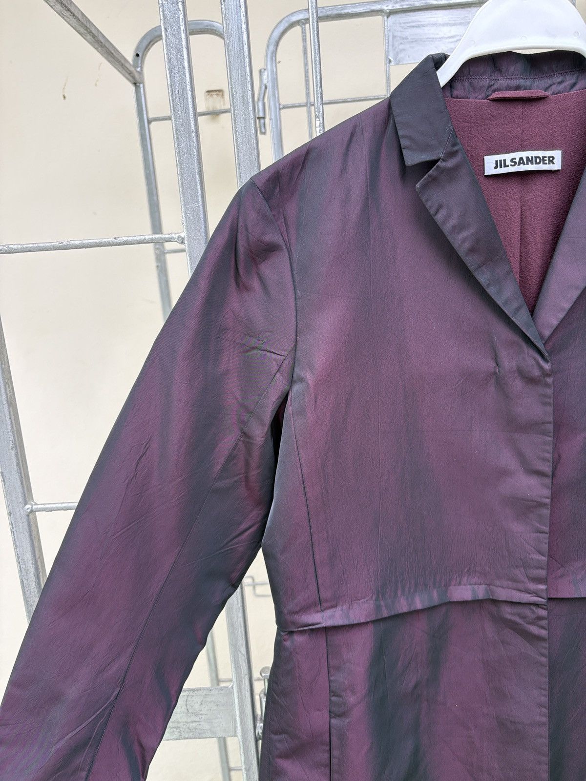 Jil Sander JILSANDER red maroon coat Size S / US 4 / IT 40 - 5 Thumbnail