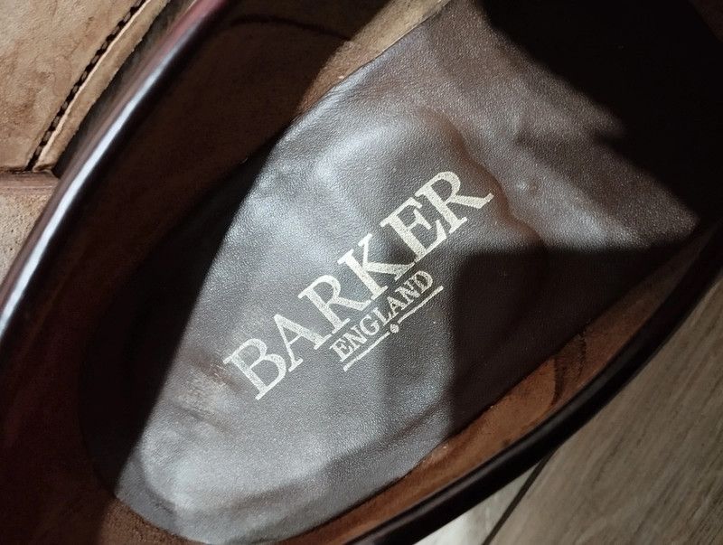 Barker Barker Caruso Burgundy Loafer mocasin size 10F Size US 11 / EU 44 - 12 Thumbnail