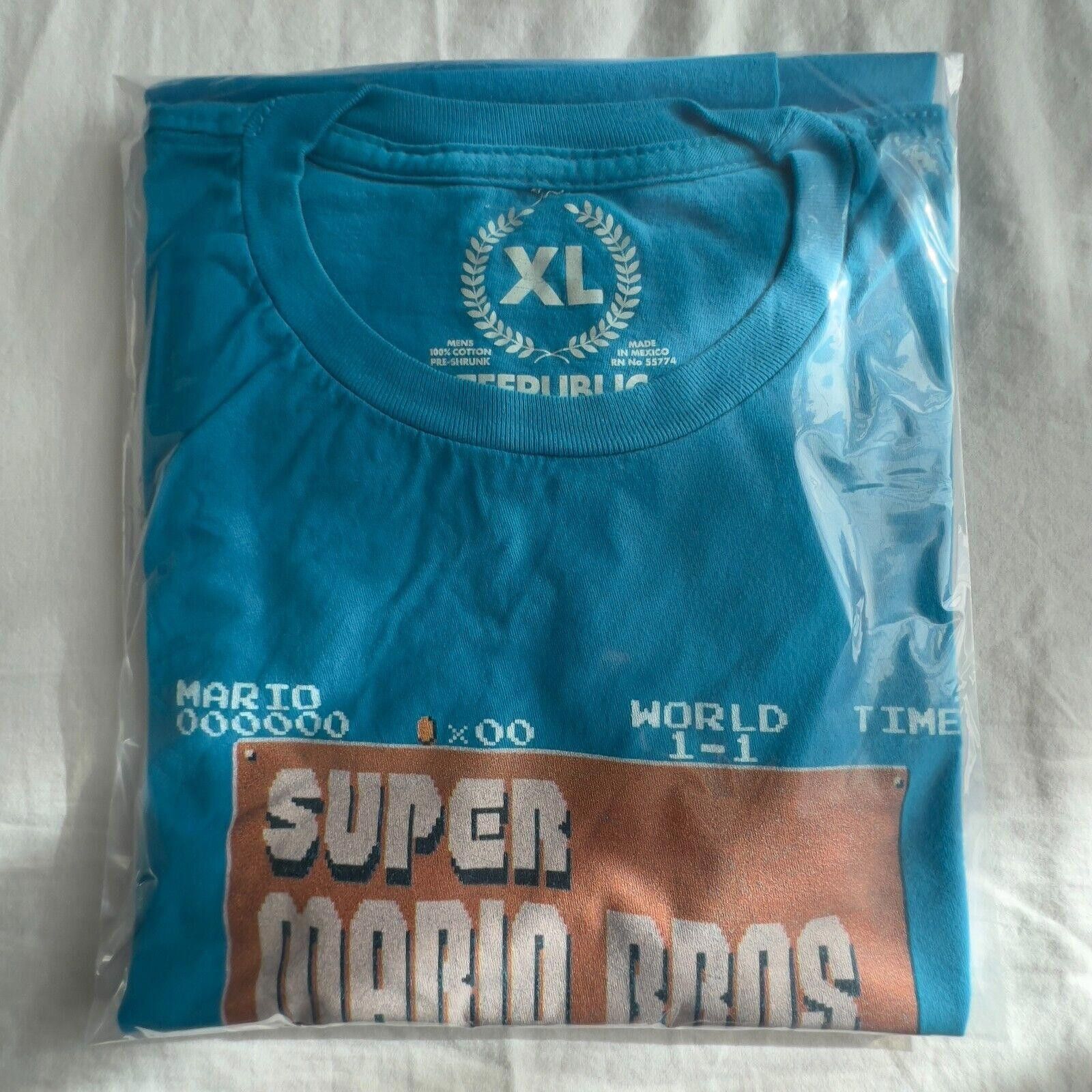 Nintendo Nintendo Super Mario Bros Start Screen T-Shirt Adult XL RARE Size ONE SIZE - 7 Thumbnail