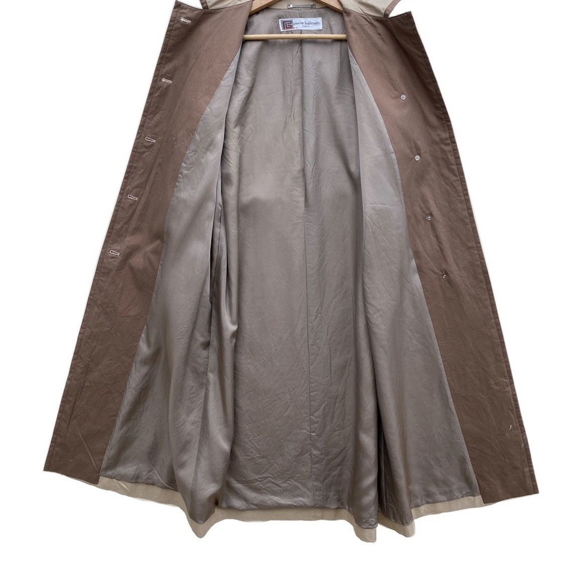 Designer × Pierre Balmain Vintage Pierre Balmain Paris Trench Coat Size US S / EU 44-46 / 1 - 5 Thumbnail