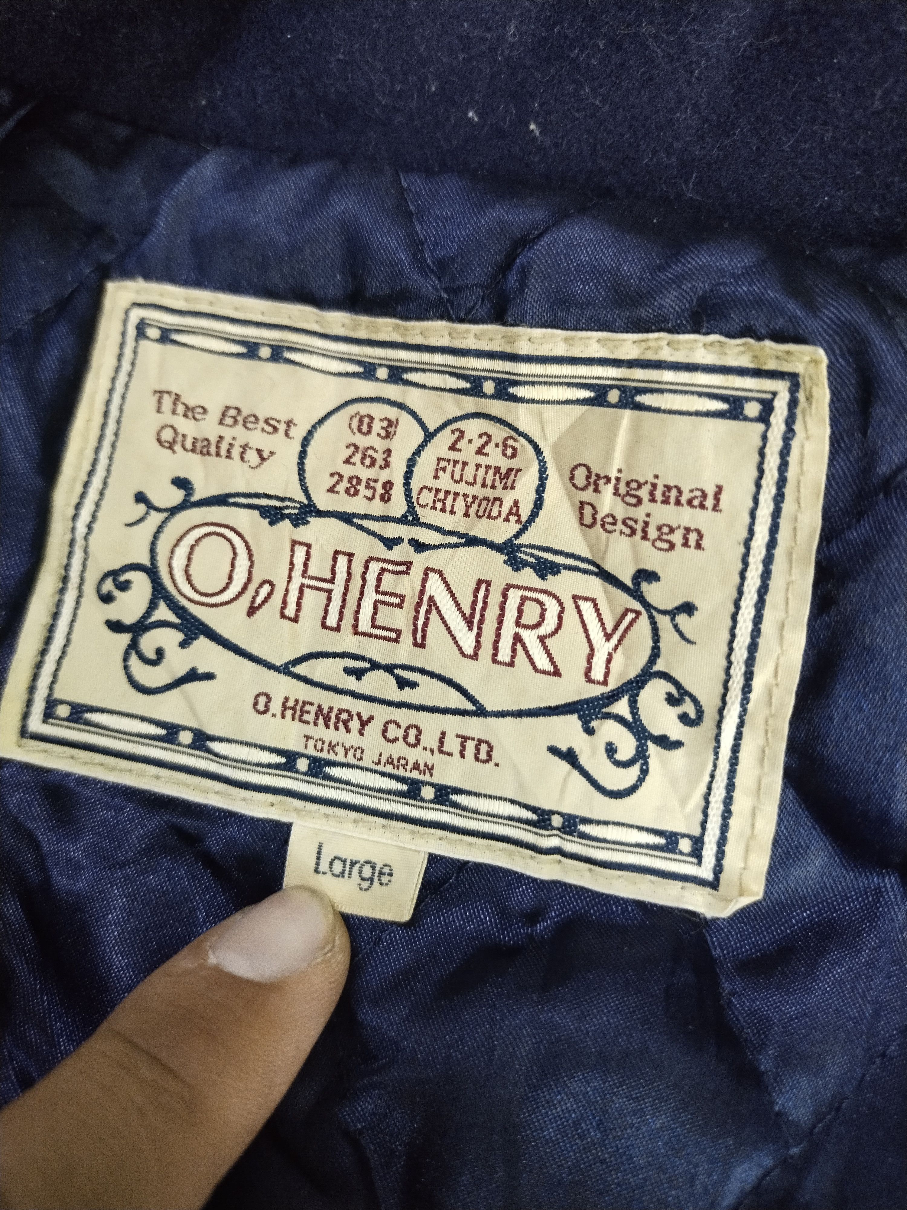 Vintage Vintage O.Henry CO.LTD Varsity Leather Wool Jacket Size US L / EU 52-54 / 3 - 10 Thumbnail