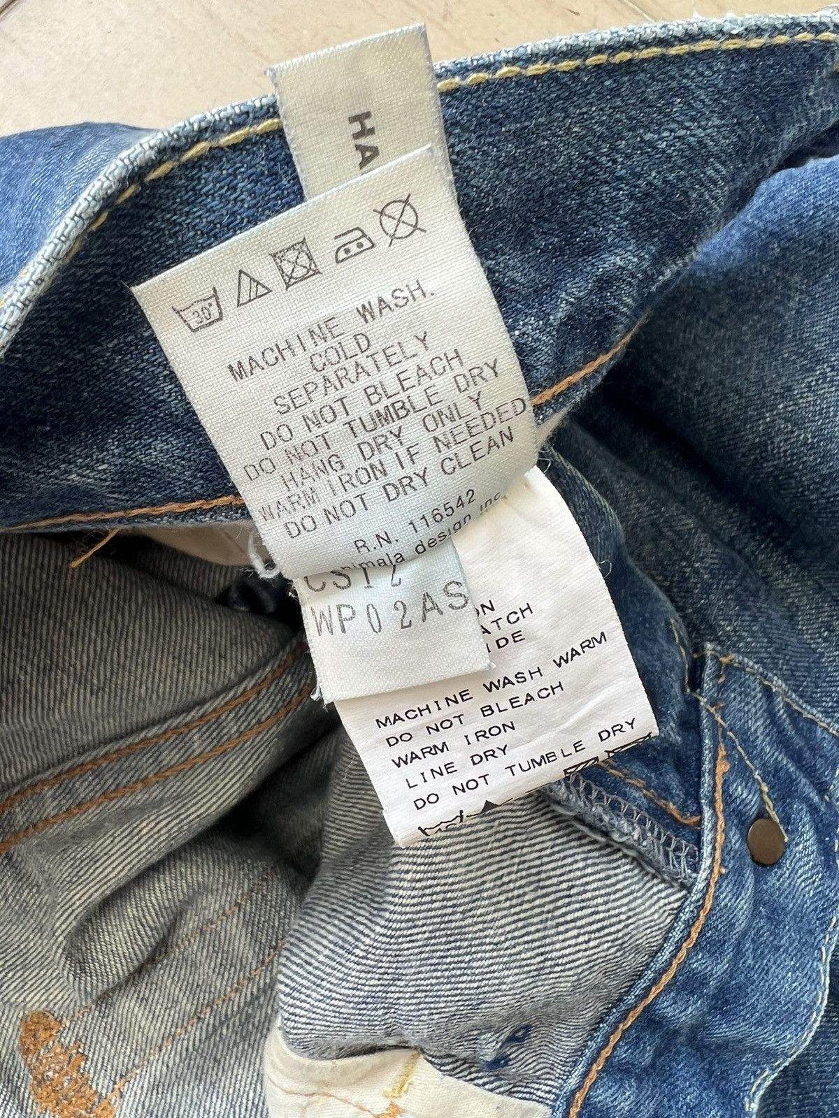 Chimala Chimala Japan Distressed Fade Denim Selvedge Jeans Size US 32 / EU 48 - 25 Thumbnail