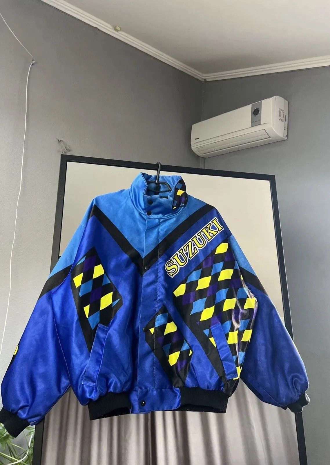 Formula 1 racing vintage jacket Suzuki ,racing bombers Y2K streetwear Size US XL / EU 56 / 4 - 3 Thumbnail