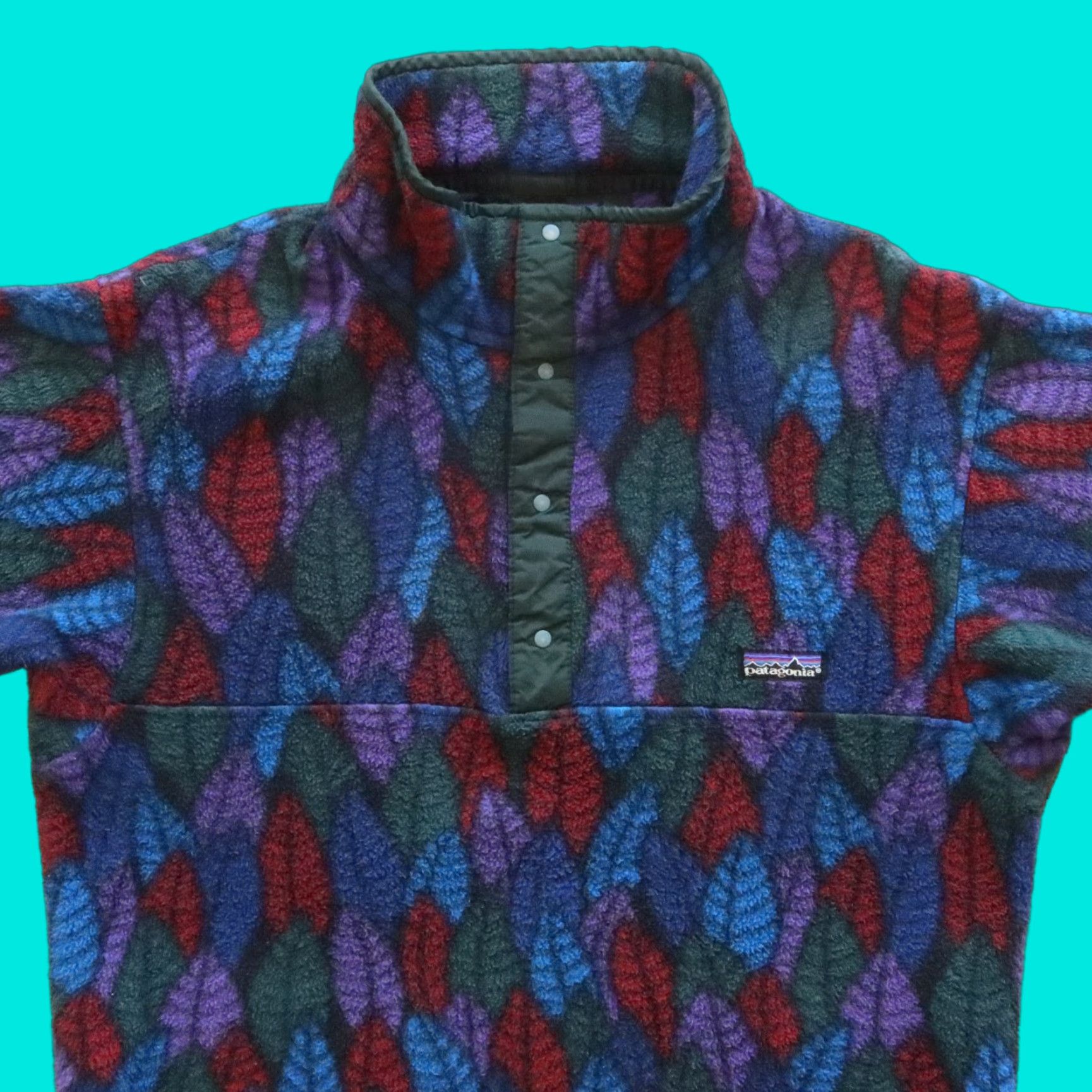 Patagonia VINTAGE Patagonia Synchilla Fleece Pullover Jacket Men XS Blue USA 90s Style Size US S / EU 44-46 / 1 - 1 Thumbnail