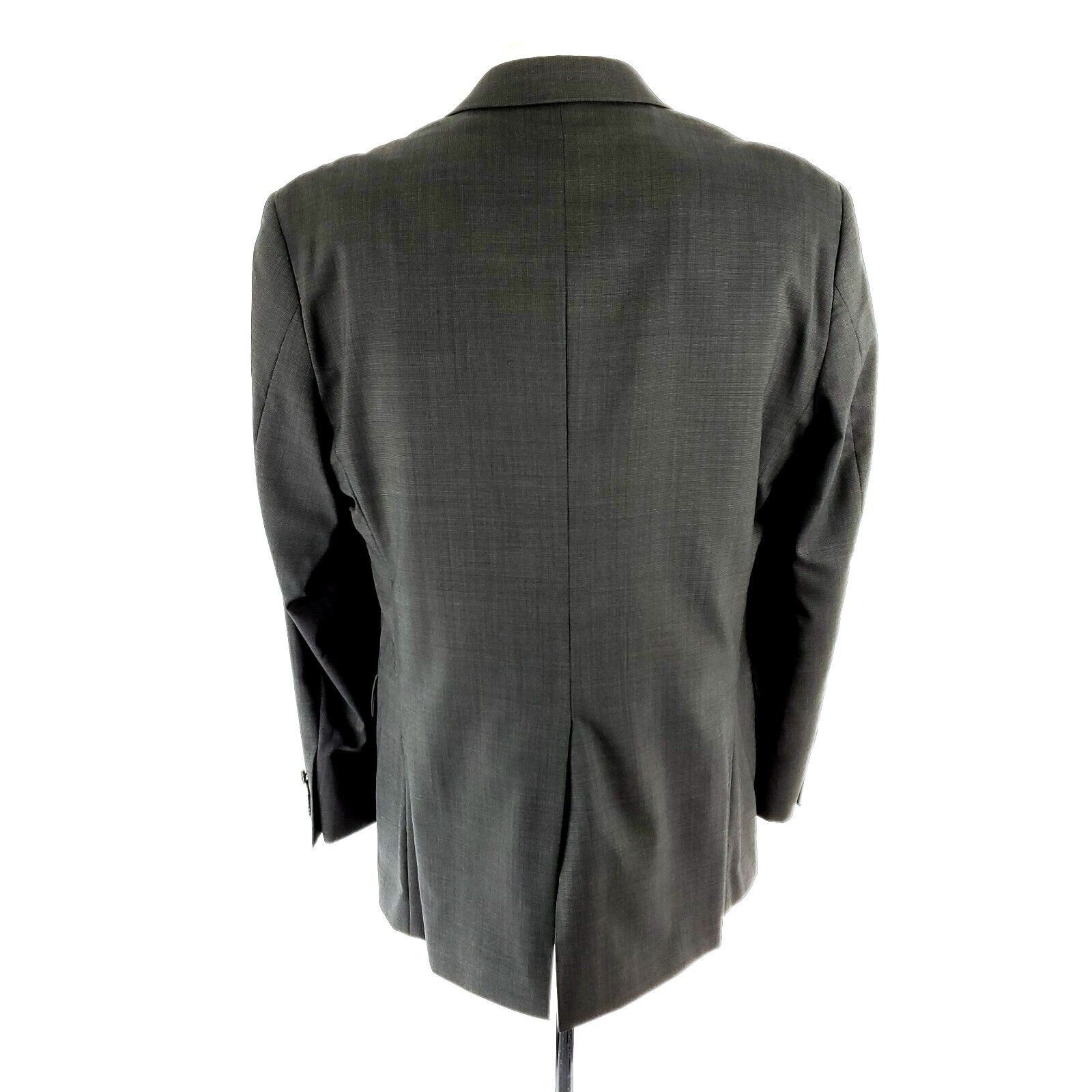 Jos. A. Bank Jos A Bank Wool 2 Button Blazer 40R Gren Beige Birdseye Size 40R - 5 Thumbnail