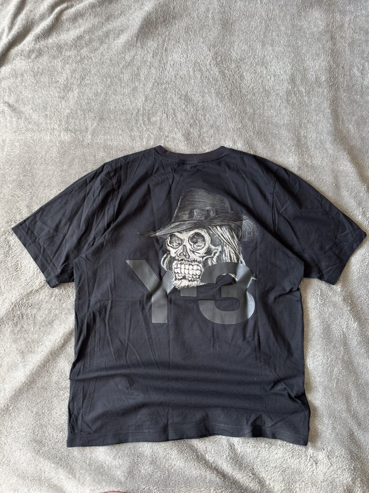 Adidas Y-3 Yohji Yamamoto Skull Logo T-shirt